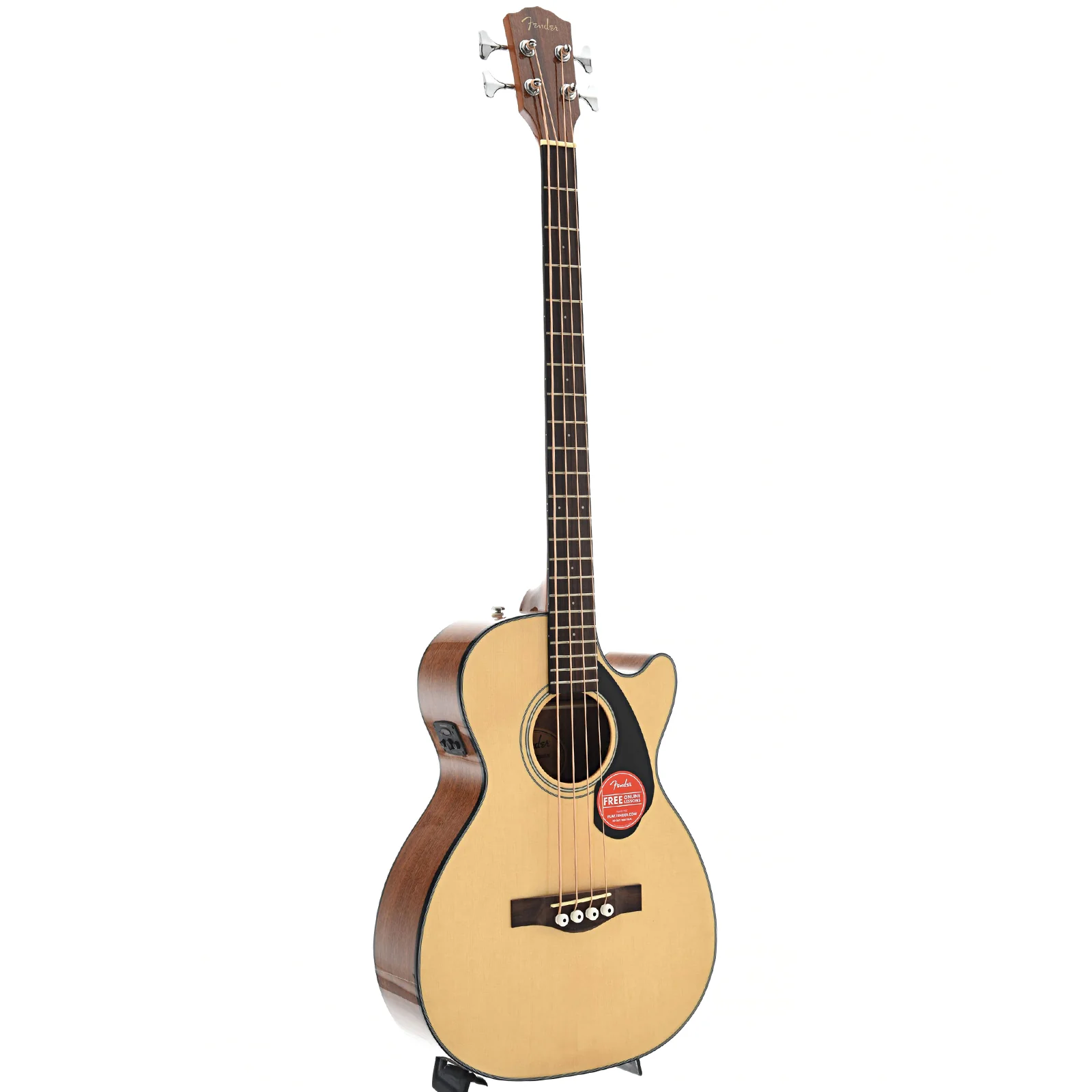 Fender CB-60SCE Acoustic Bass, Natural - Image 3