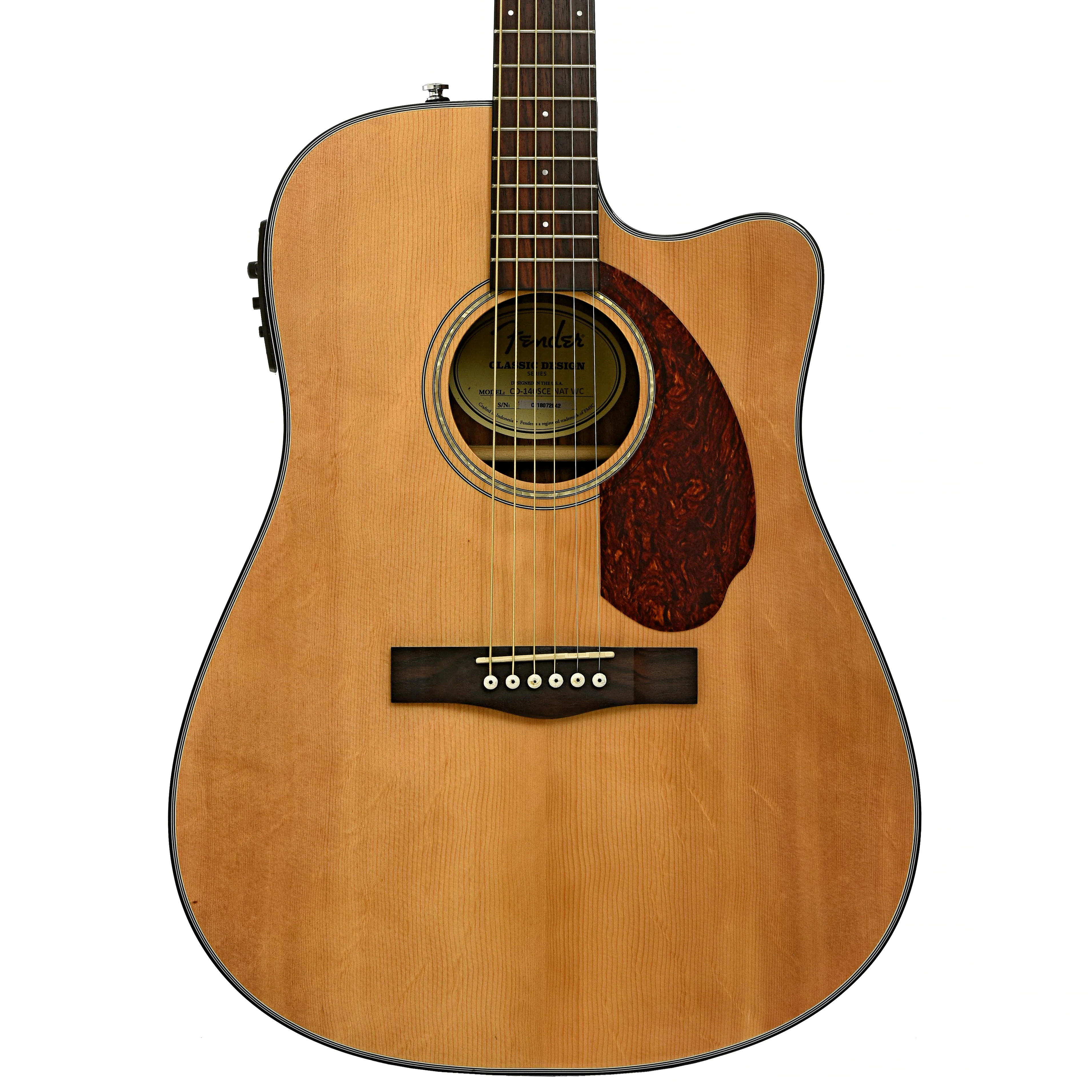 Fender CD-140SCE-NAT-WC Acoustic-Electric Guitar (2018) - Image 2