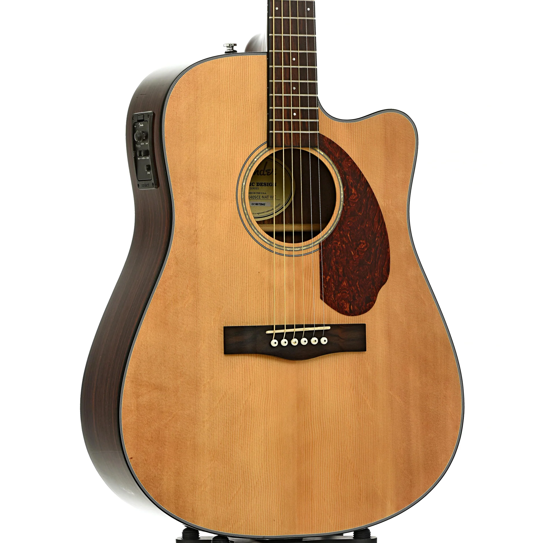 Fender CD-140SCE-NAT-WC Acoustic-Electric Guitar (2018) - Image 4