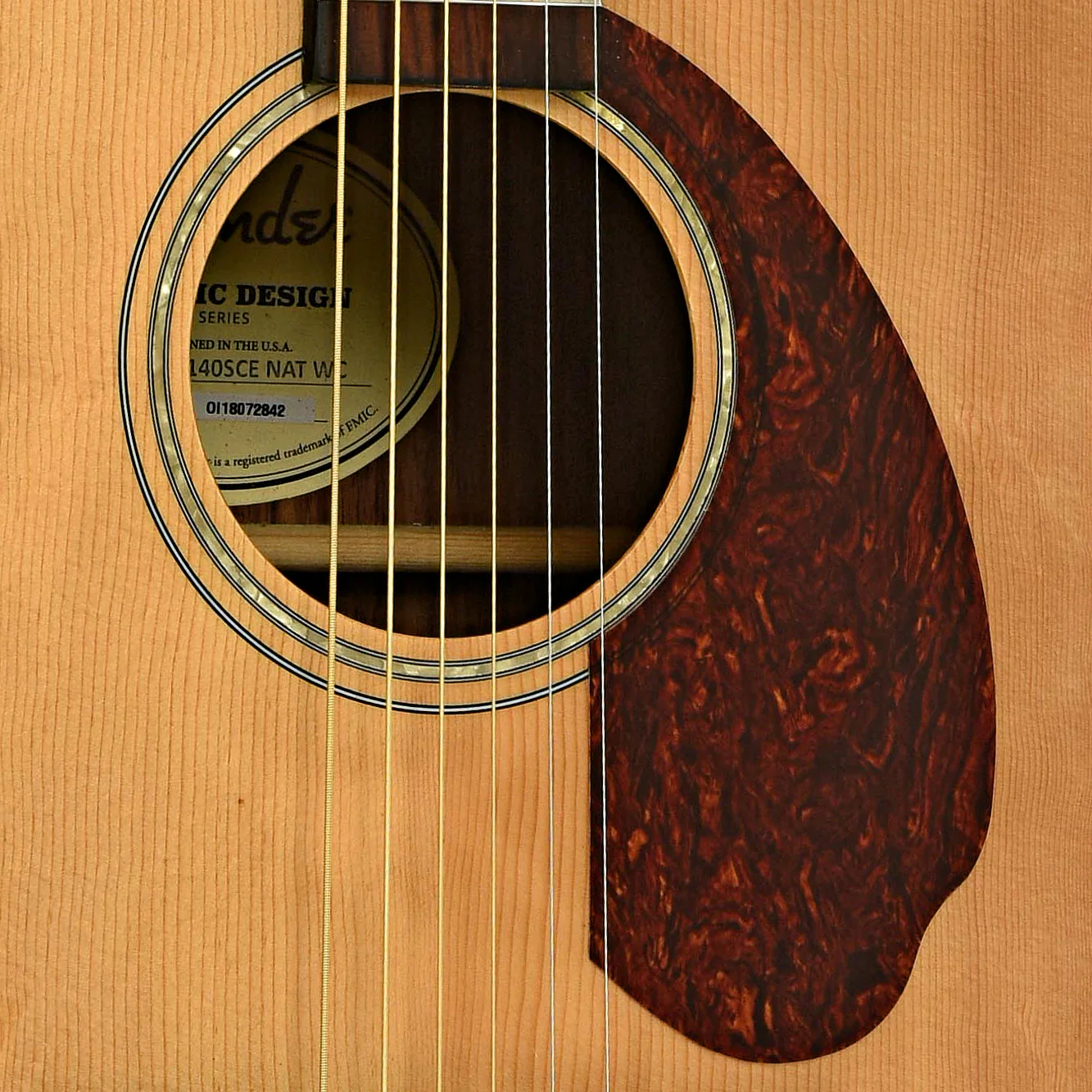 Fender CD-140SCE-NAT-WC Acoustic-Electric Guitar (2018) - Image 6