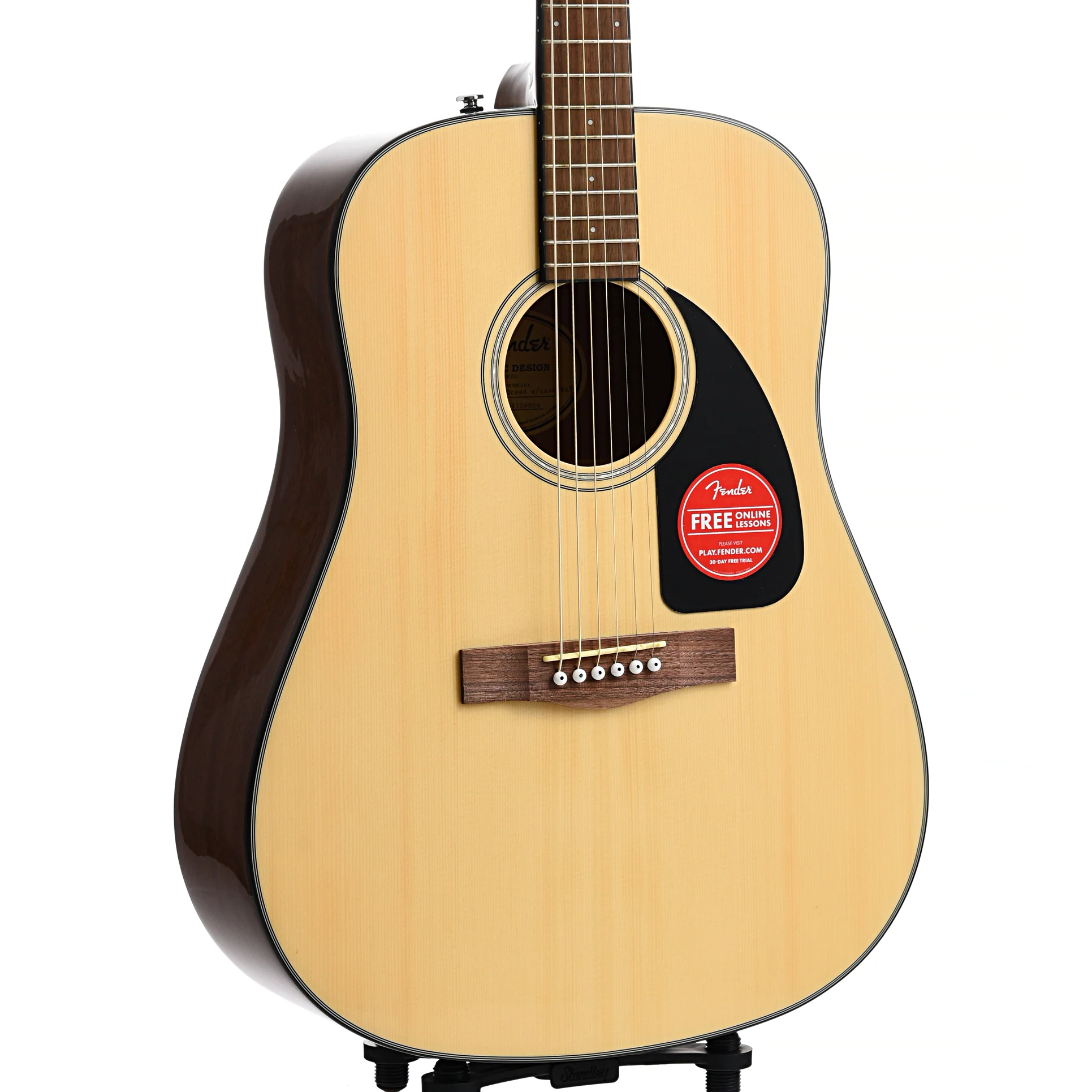 Fender CD-60 Dreadnought Acoustic Guitar & Case - Image 4