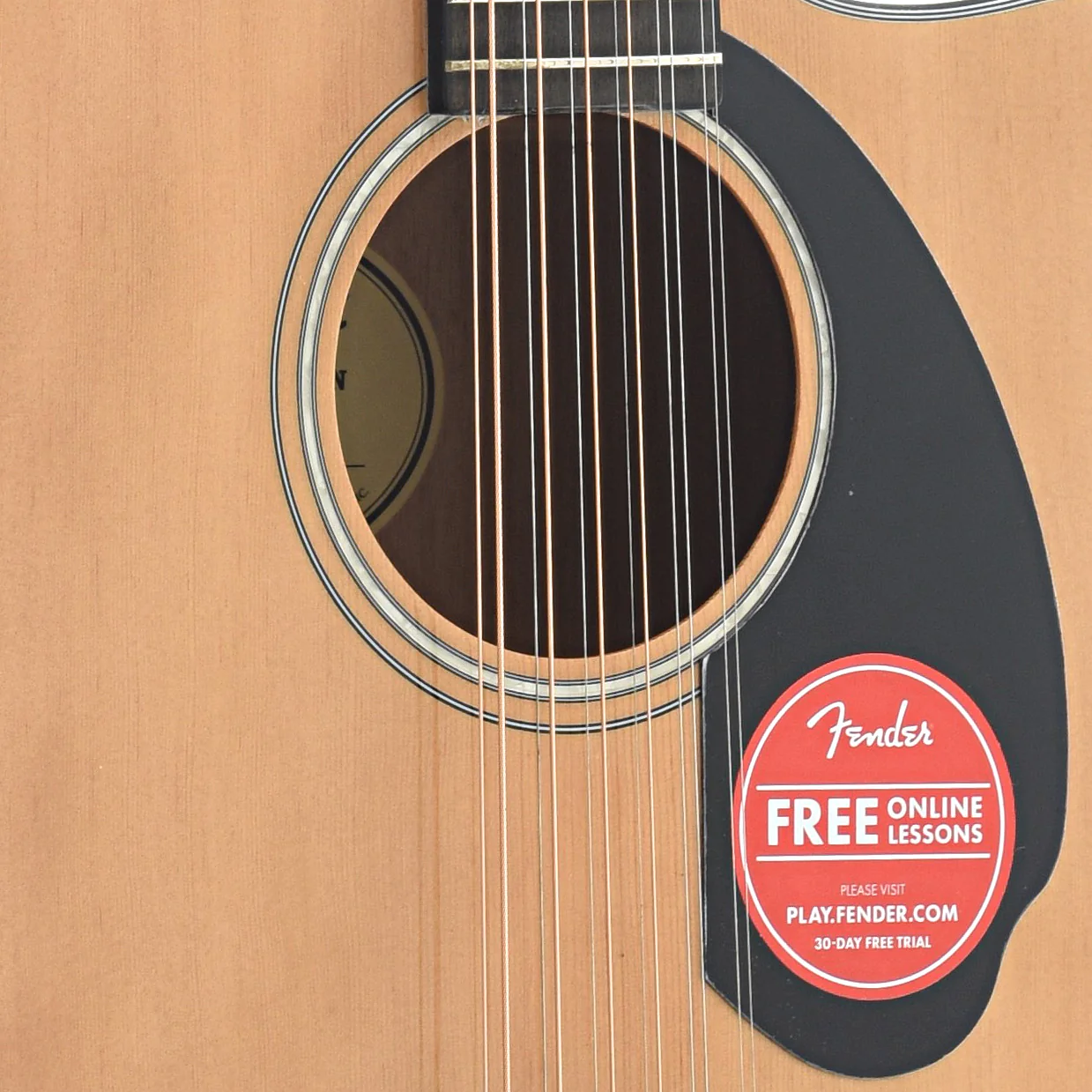 Fender CD-60SCE 12-String Acoustic-Electric Guitar, Natural - Image 5