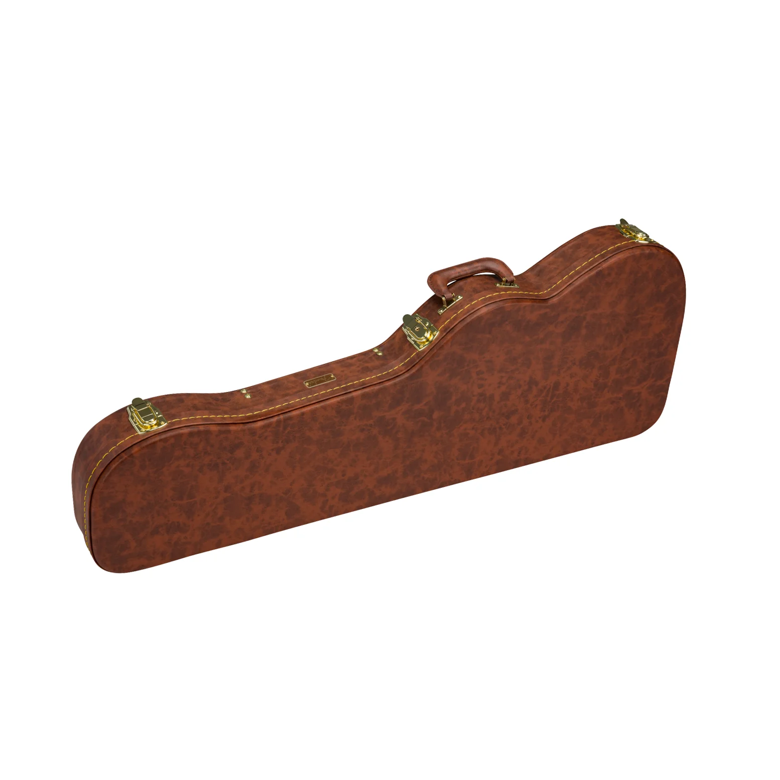 Fender Classic Series Poodle Stratocaster/Telecaster Hardshell Case, Brown - Image 2