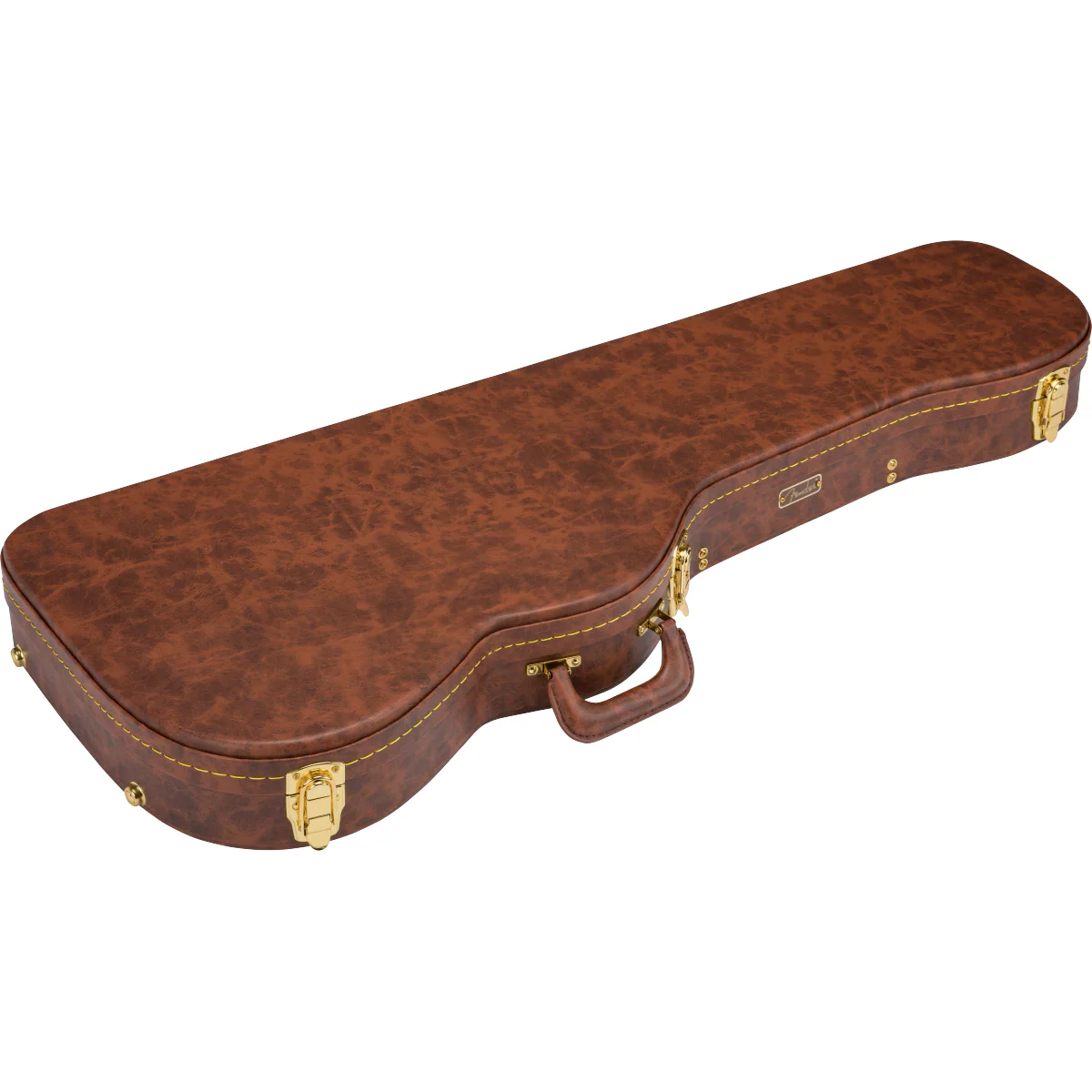 Fender Classic Series Poodle Stratocaster/Telecaster Hardshell Case, Brown - Image 3