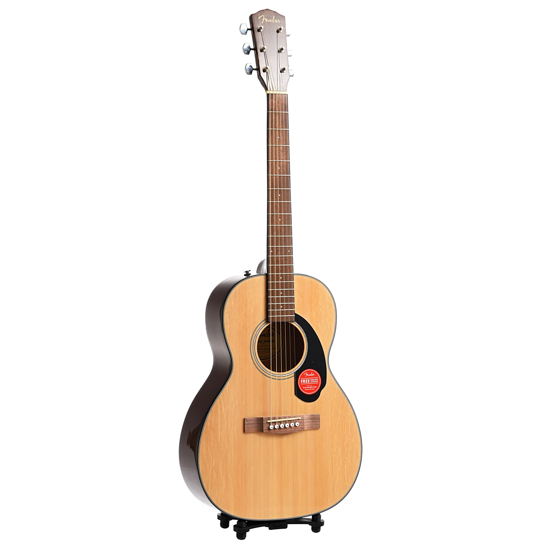 Fender CP-60S Parlor Acoustic Guitar, Natural - Image 12