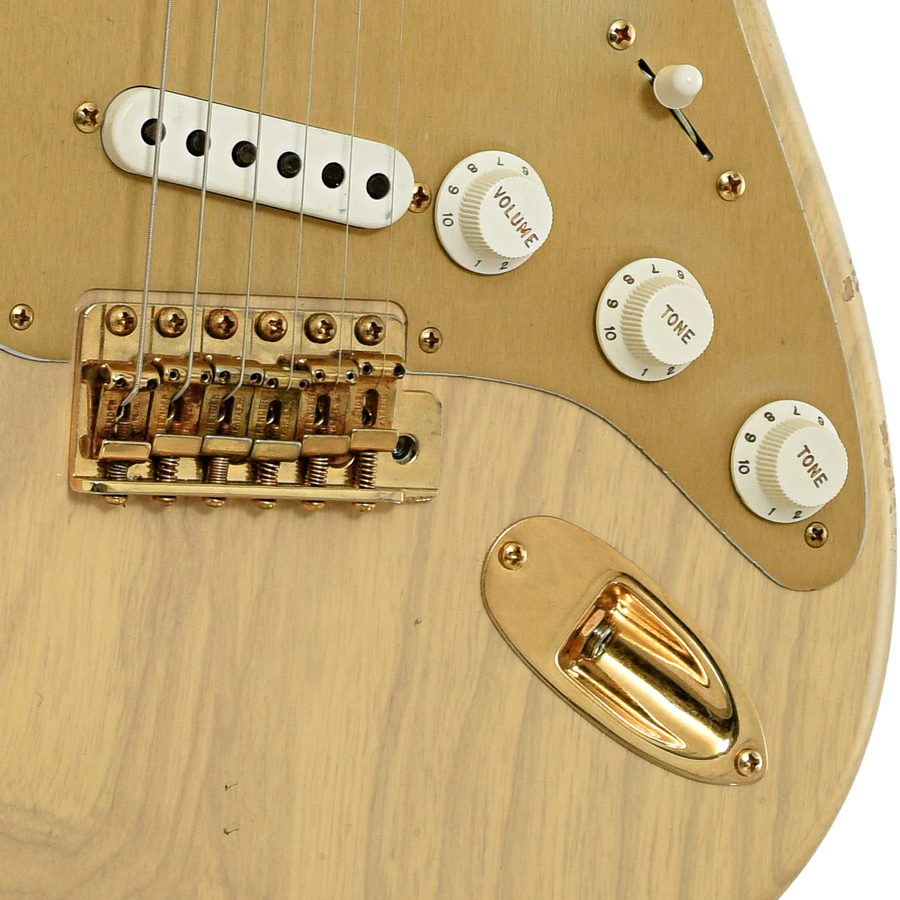 Fender Custom Shop LTD 1955 Bone Tone Relic Stratocaster (2024) - Image 5