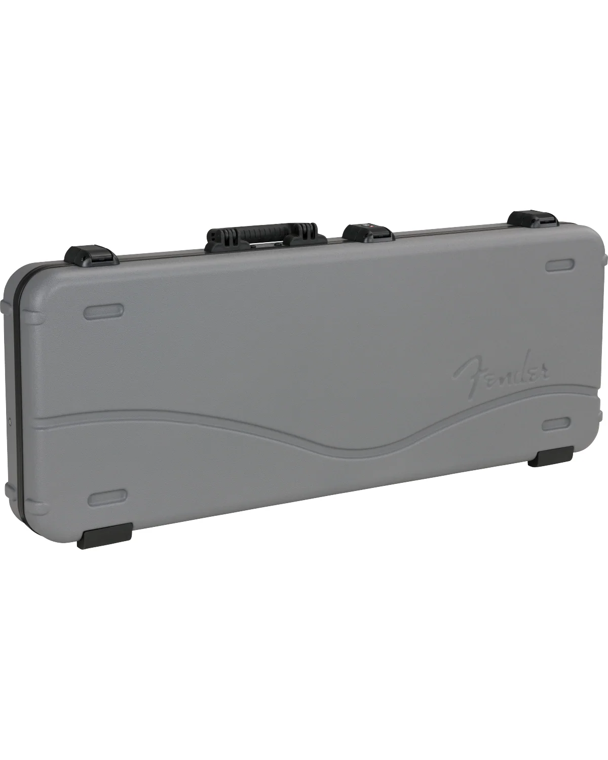 Fender Deluxe Molded Hardshell Case, Strat/Tele, Silver/Blue - Image 2