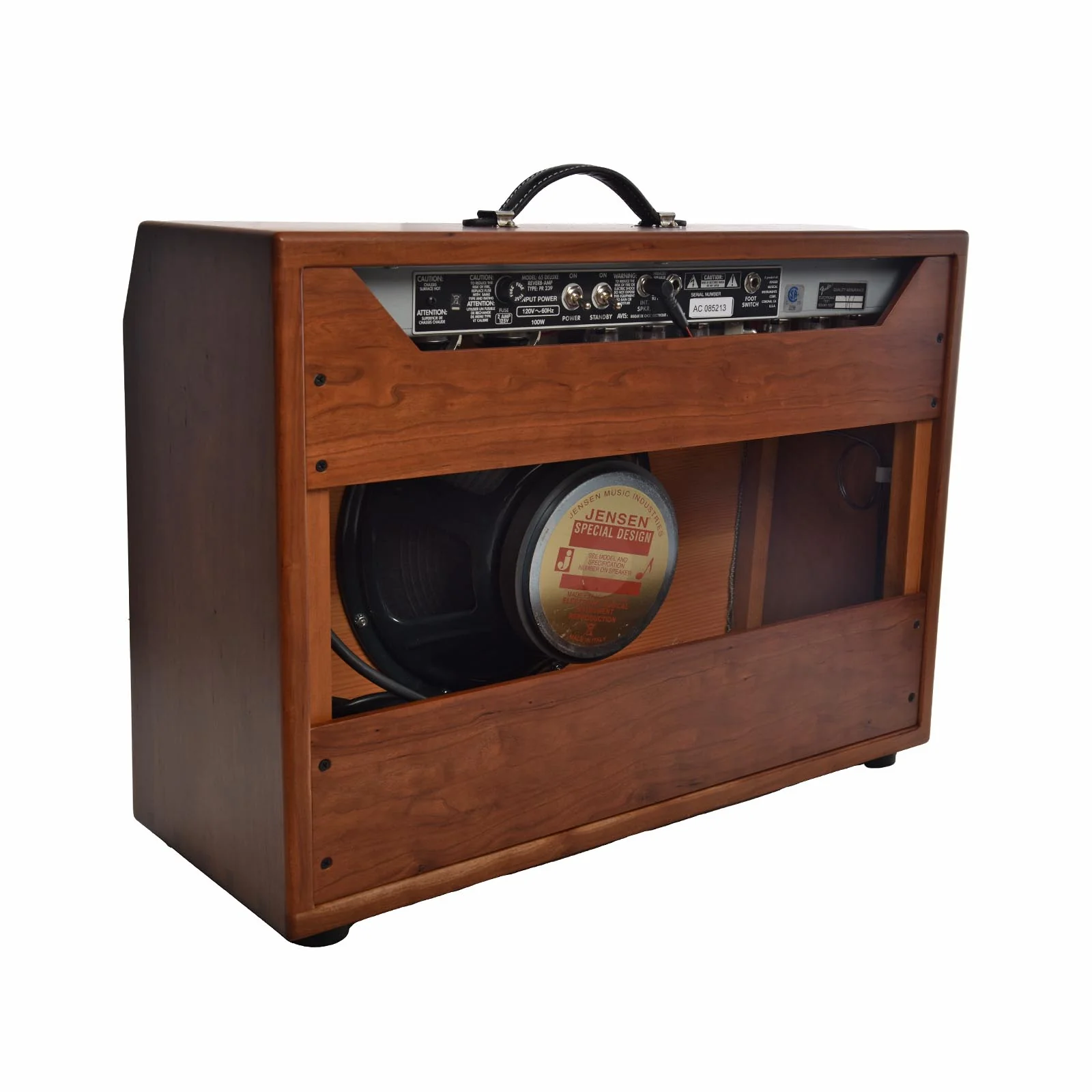 Fender Deluxe Reverb '65 Reissue Combo Amp w/ Hardwood cabinet - Image 4