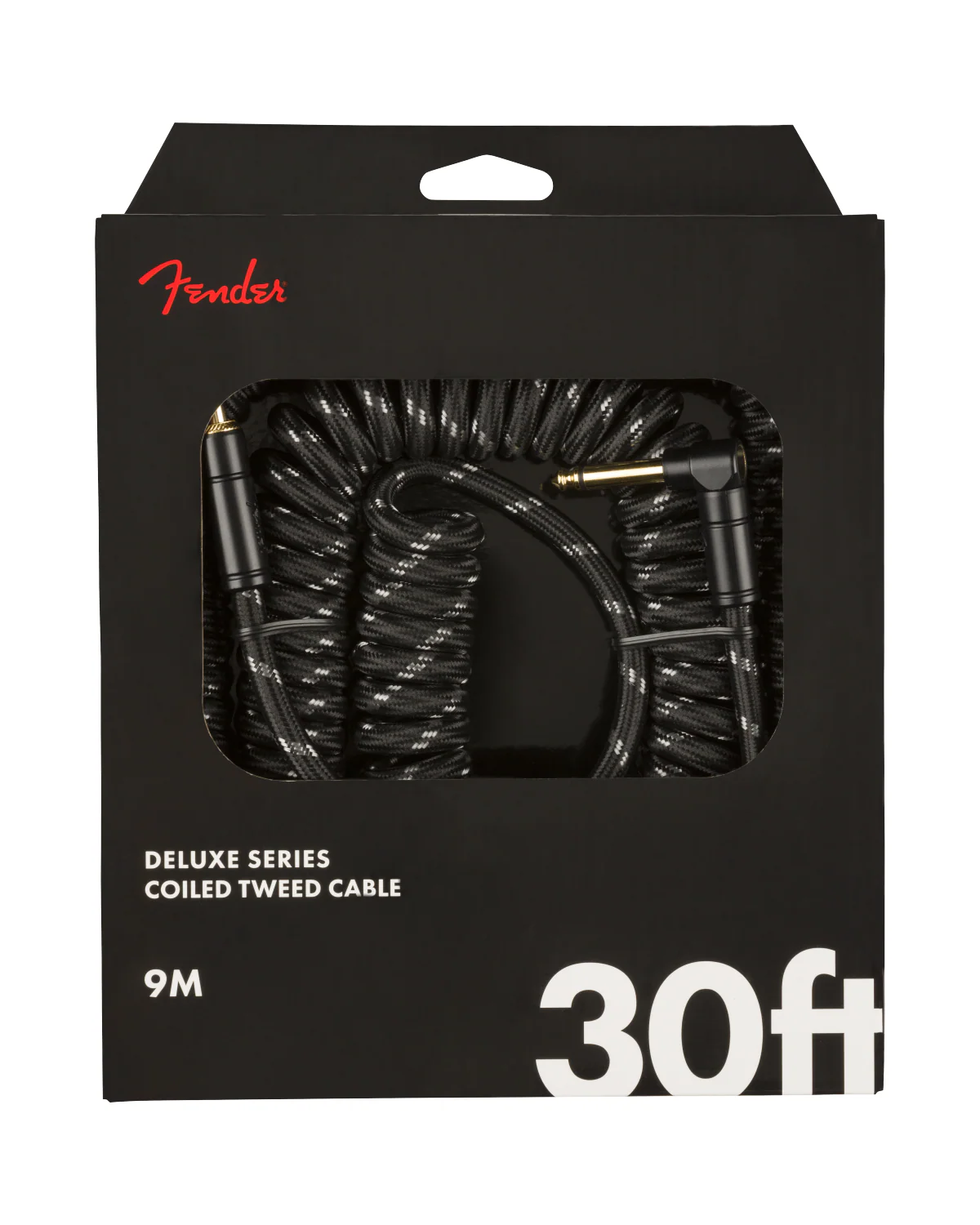 Fender Deluxe Series Coil Instrument Cable, Black Tweed - Image 2