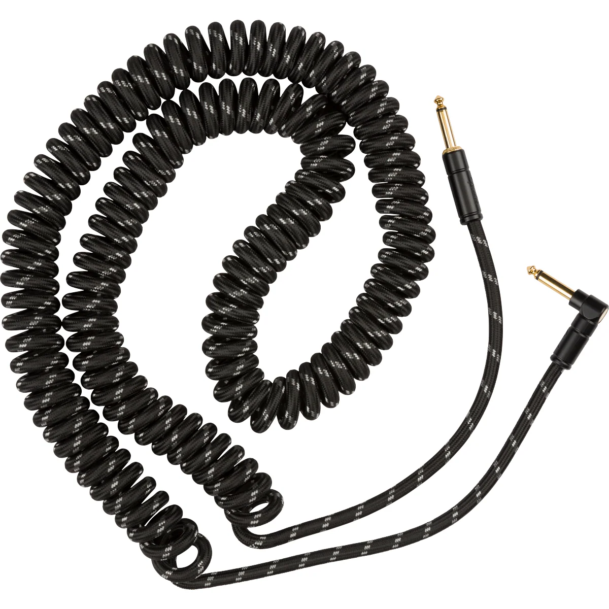 Fender Deluxe Series Coil Instrument Cable, Black Tweed - Image 3