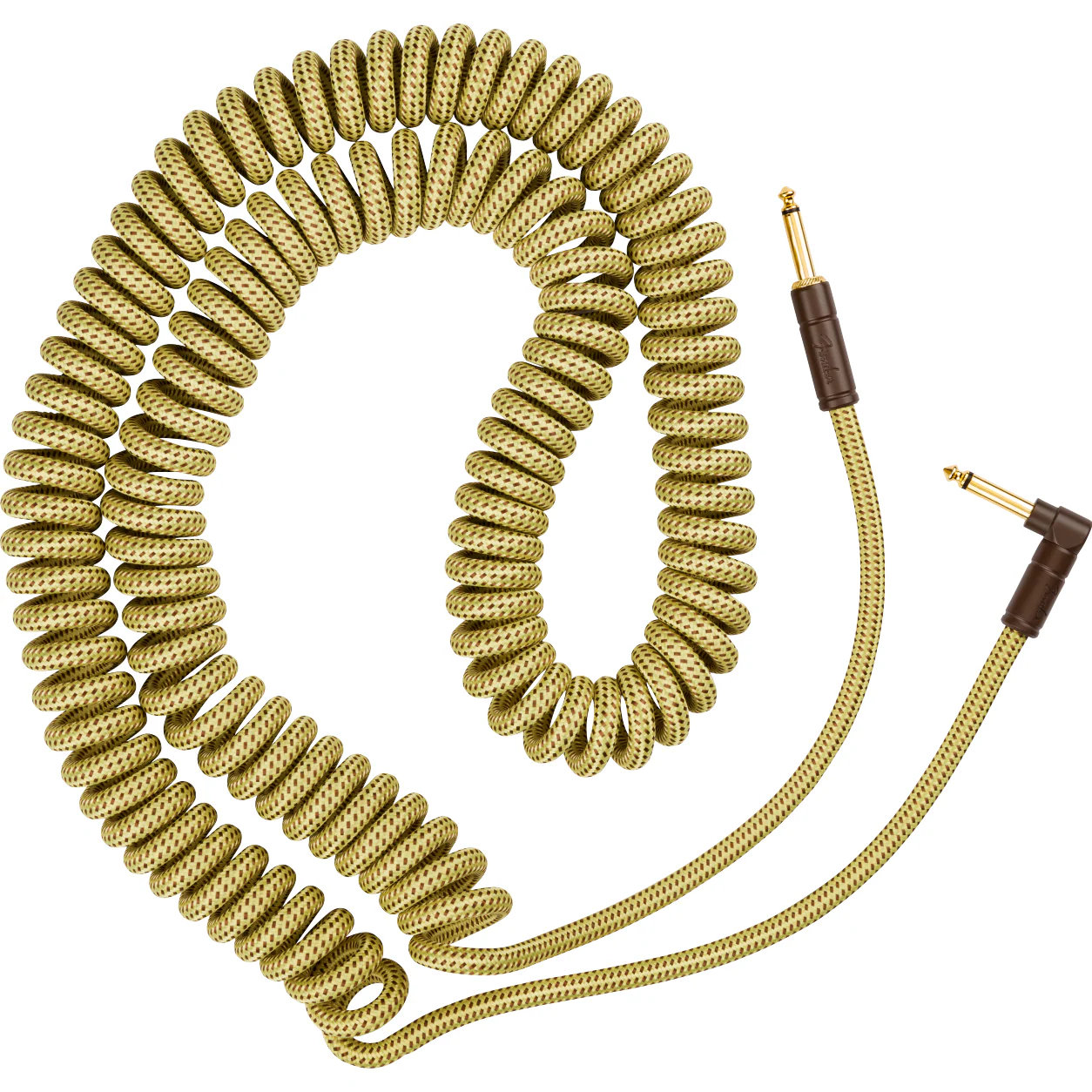 Fender Deluxe Series Coil Instrument Cable, Tweed - Image 3