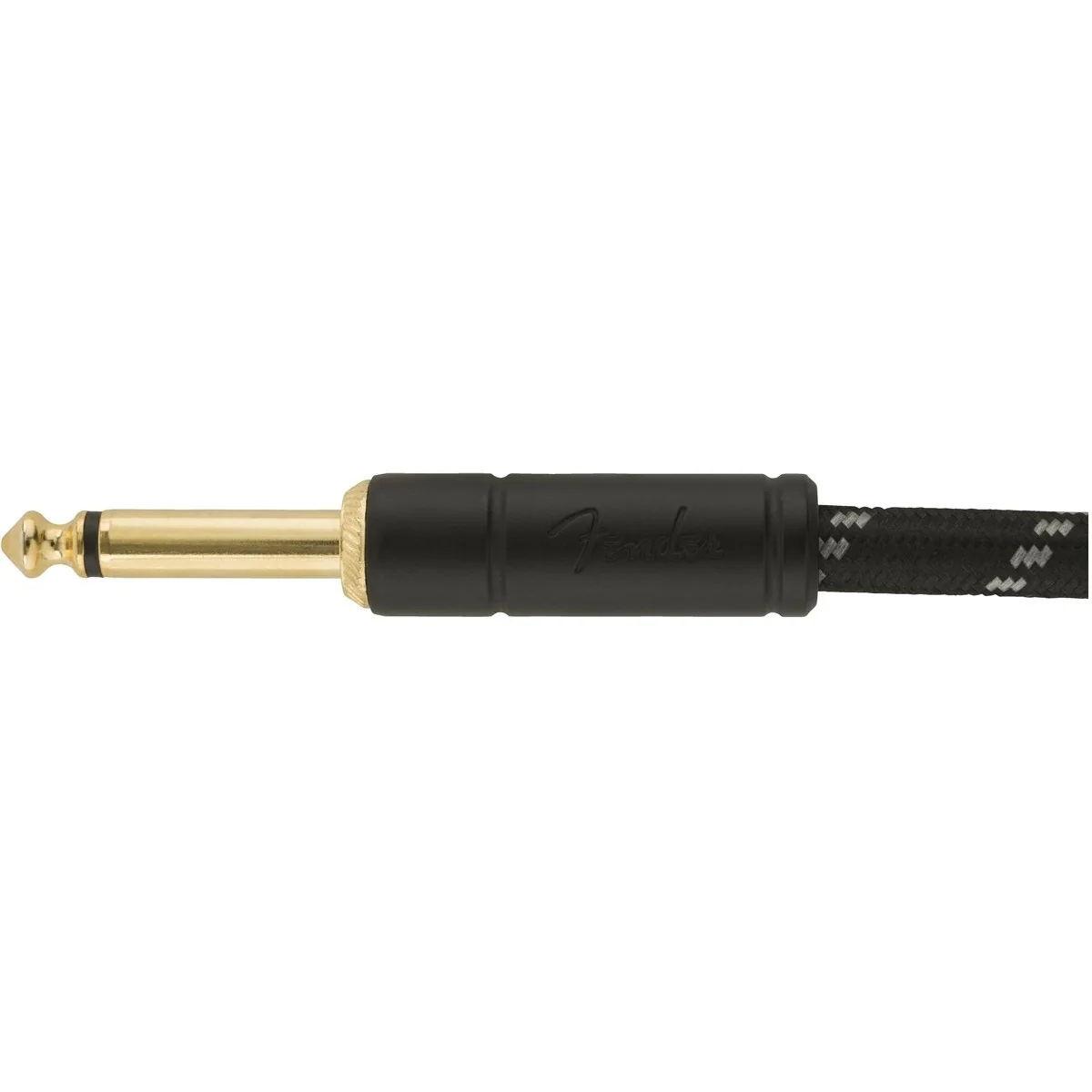 Fender Deluxe Series 10ft Instrument Cable, Angled End, Black Tweed - Image 5