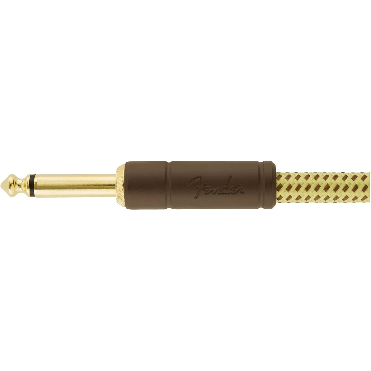 Fender Deluxe Series 10ft Instrument Cable, Angled End, Tweed - Image 5