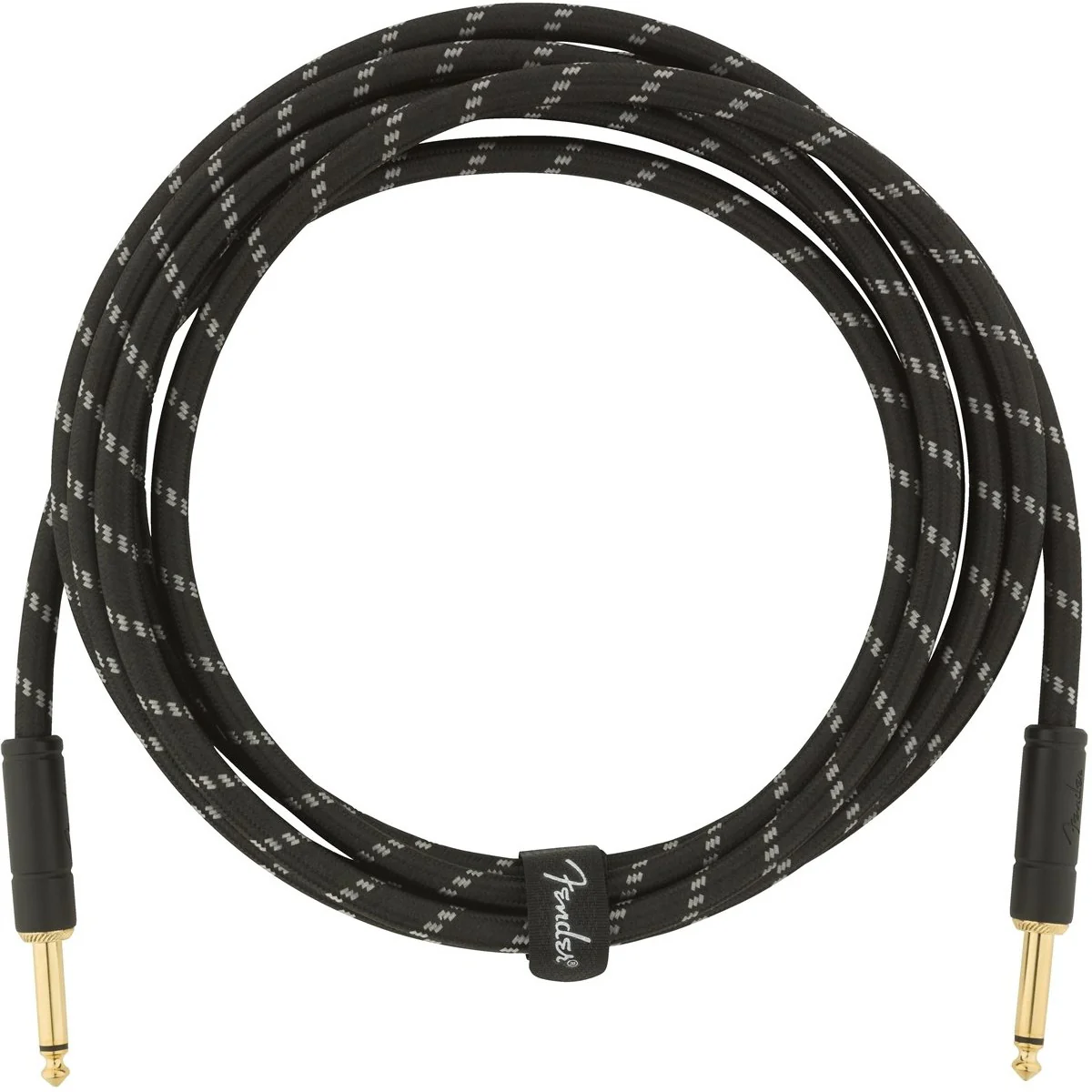 Fender Deluxe Series 10ft Instrument Cable, Black Tweed - Image 3