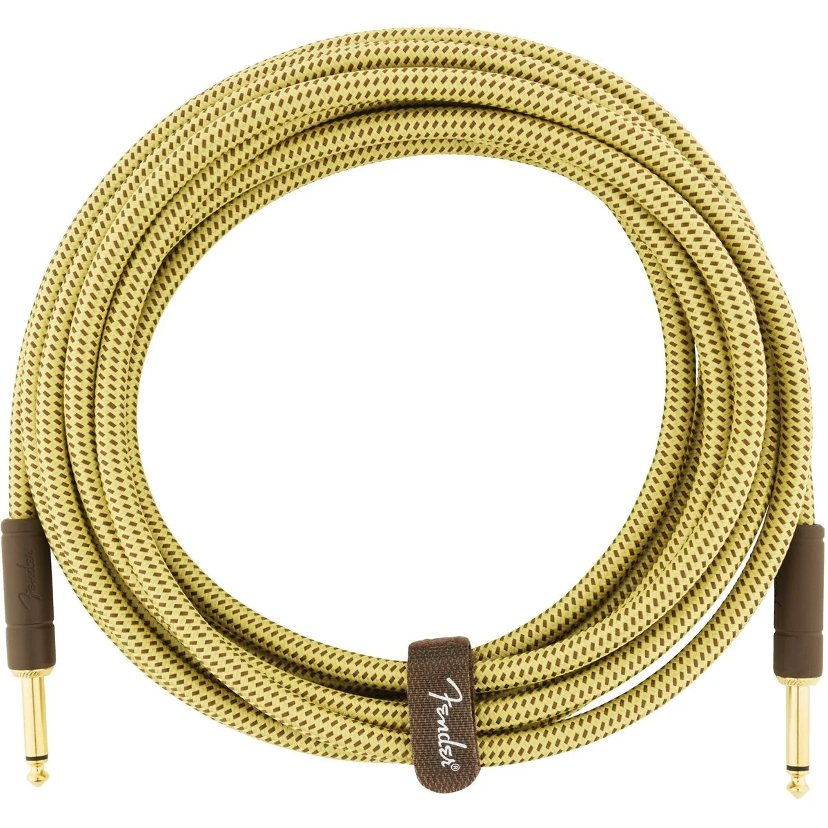 Fender Deluxe Series 15ft Instrument Cable, Tweed - Image 3