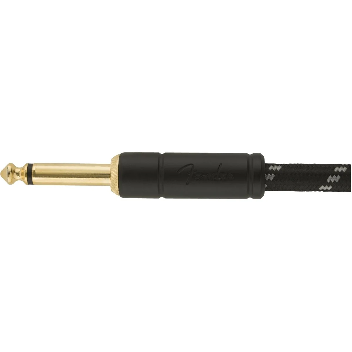 Fender Deluxe Series 18.6ft Instrument Cable, Black Tweed - Image 4