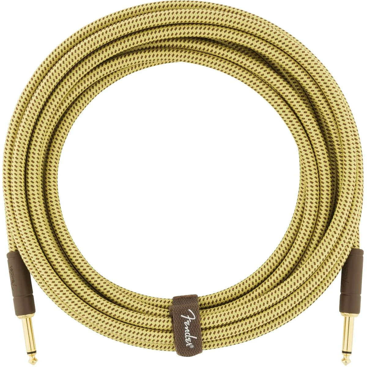 Fender Deluxe Series 18.6ft Instrument Cable, Tweed - Image 2