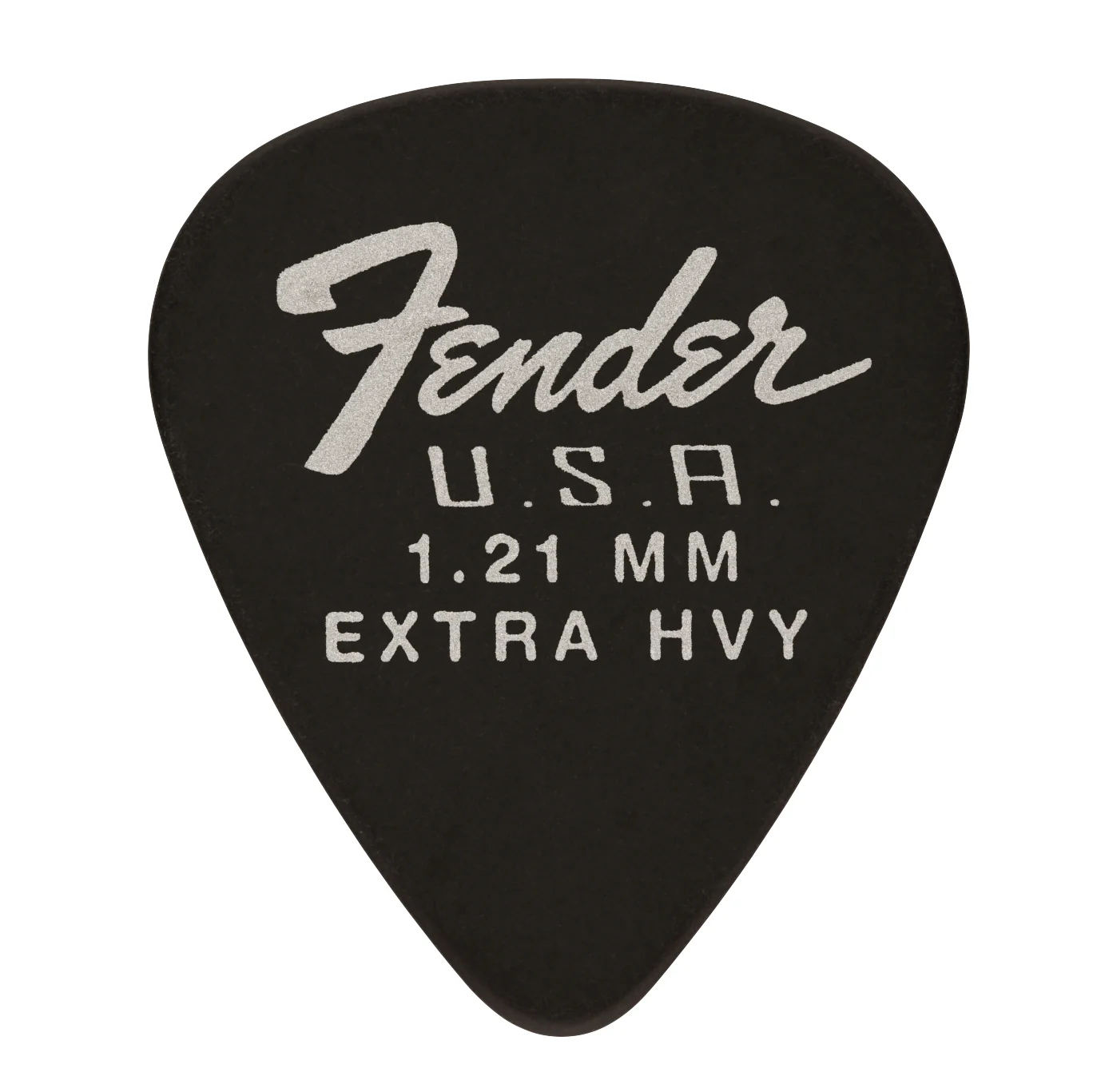 Fender Dura-Tone Black Delrin Guitar Picks, 351 Shape, Extra Heavy - Image 2