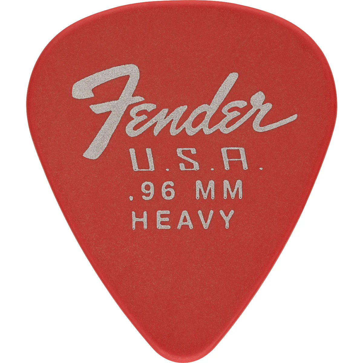 Fender Dura-Tone Red Delrin Guitar Picks, 351 Shape, Heavy - Image 2