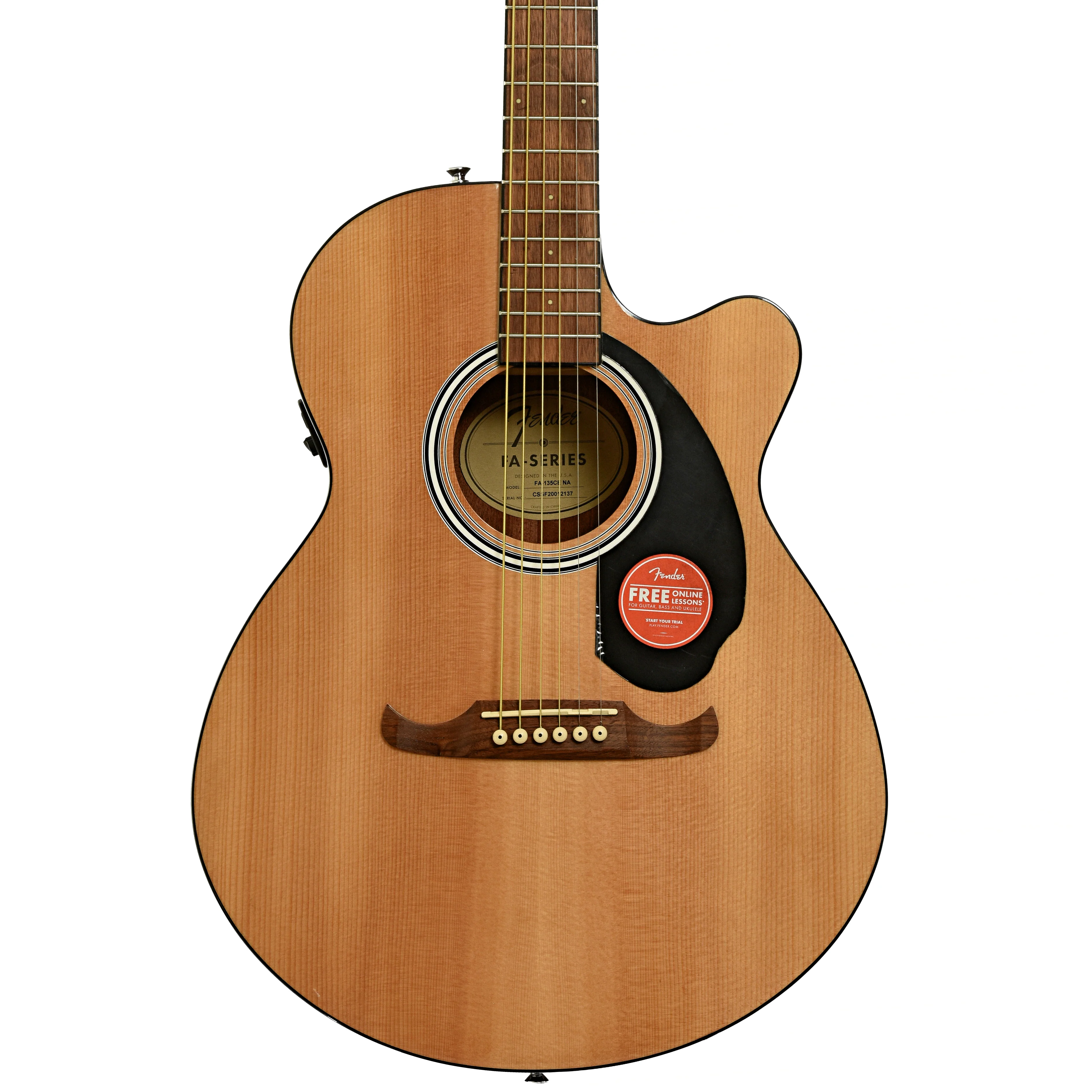 Fender FA-135CE Acoustic-Electric Guitar (2020) - Image 2
