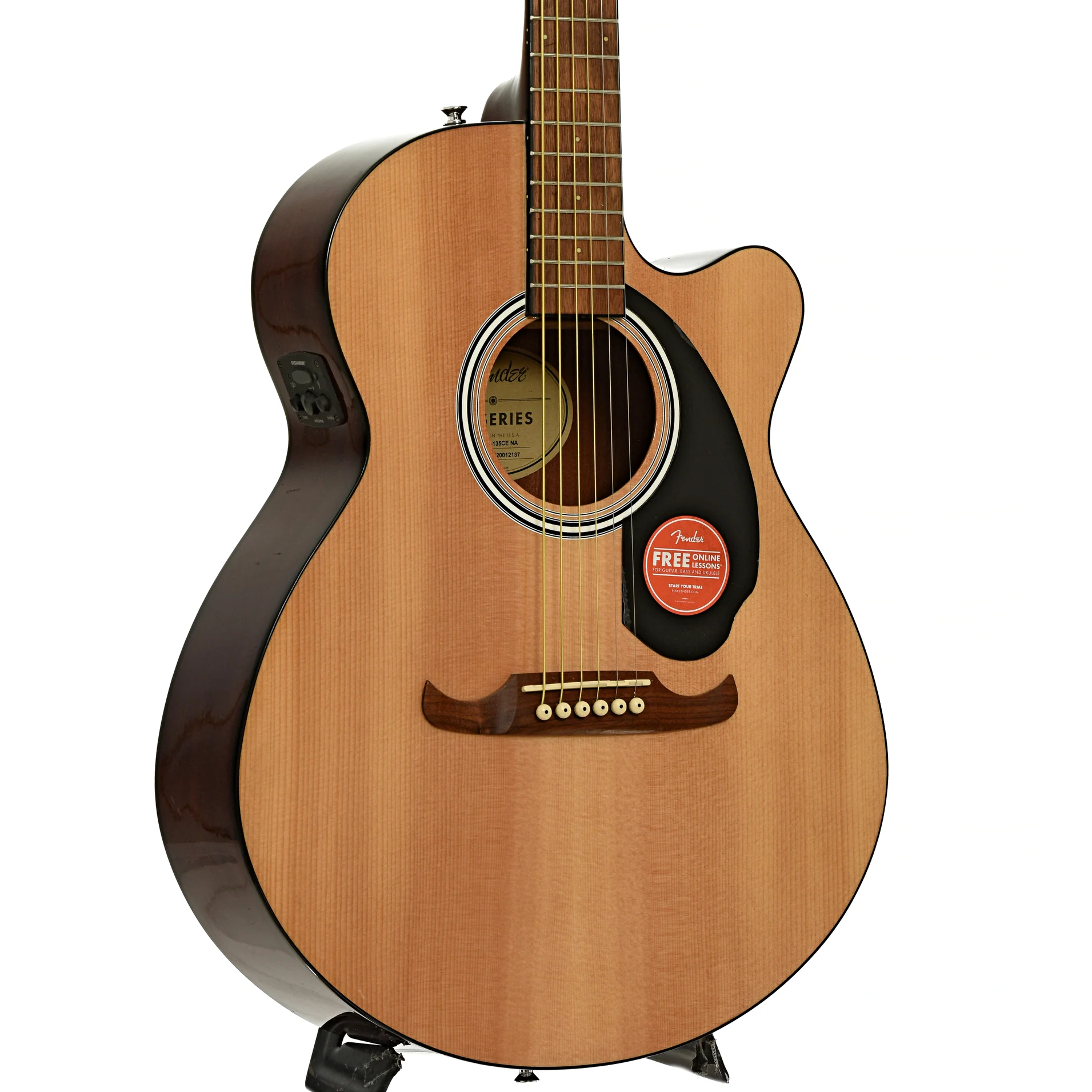 Fender FA-135CE Acoustic-Electric Guitar (2020) - Image 4