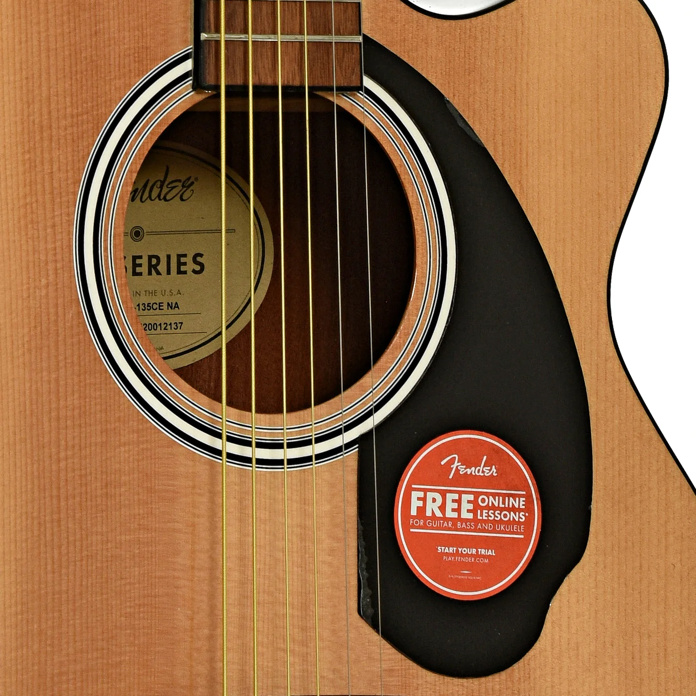 Fender FA-135CE Acoustic-Electric Guitar (2020) - Image 6