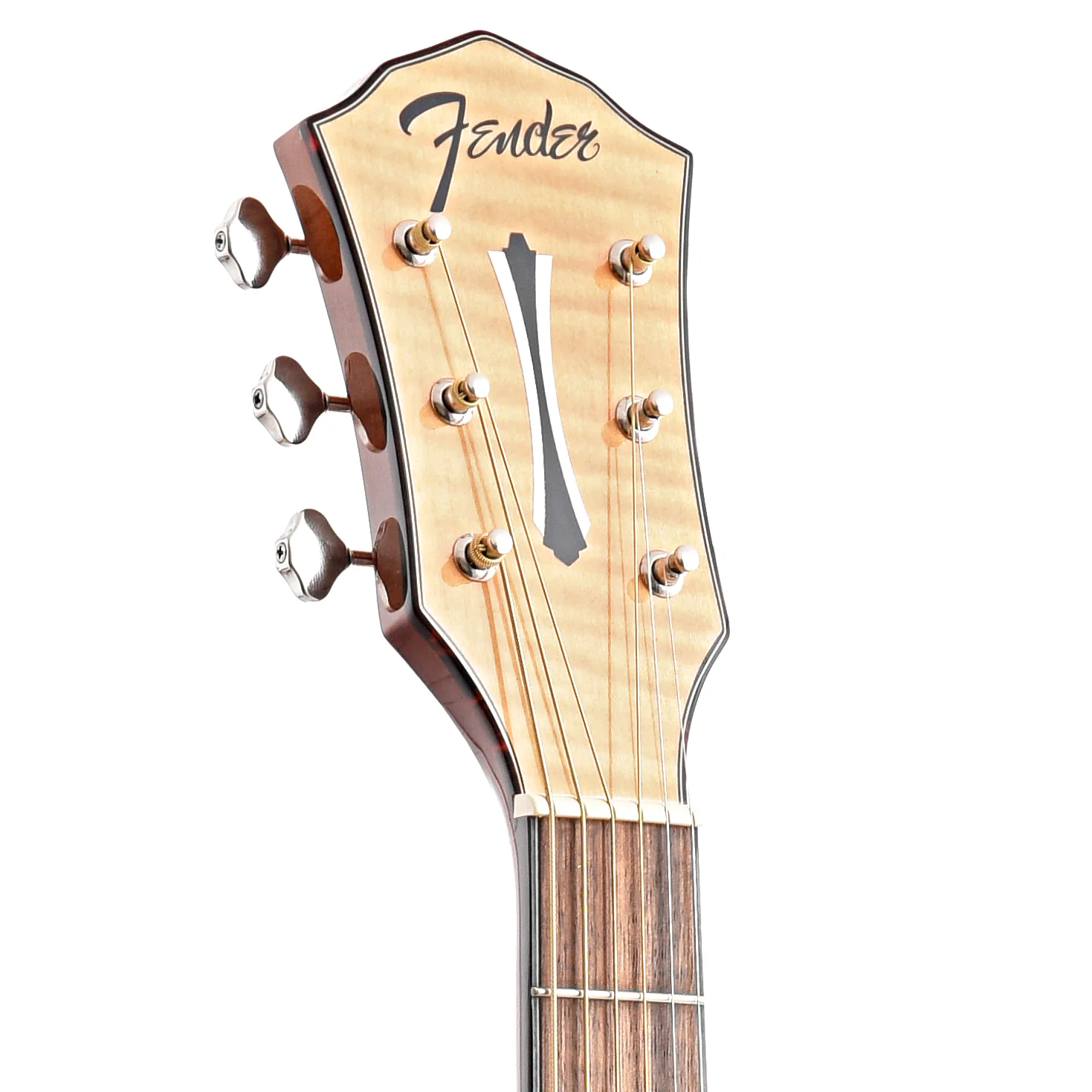 Fender FA-345CE Auditorium Acoustic Guitar, Natural - Image 8