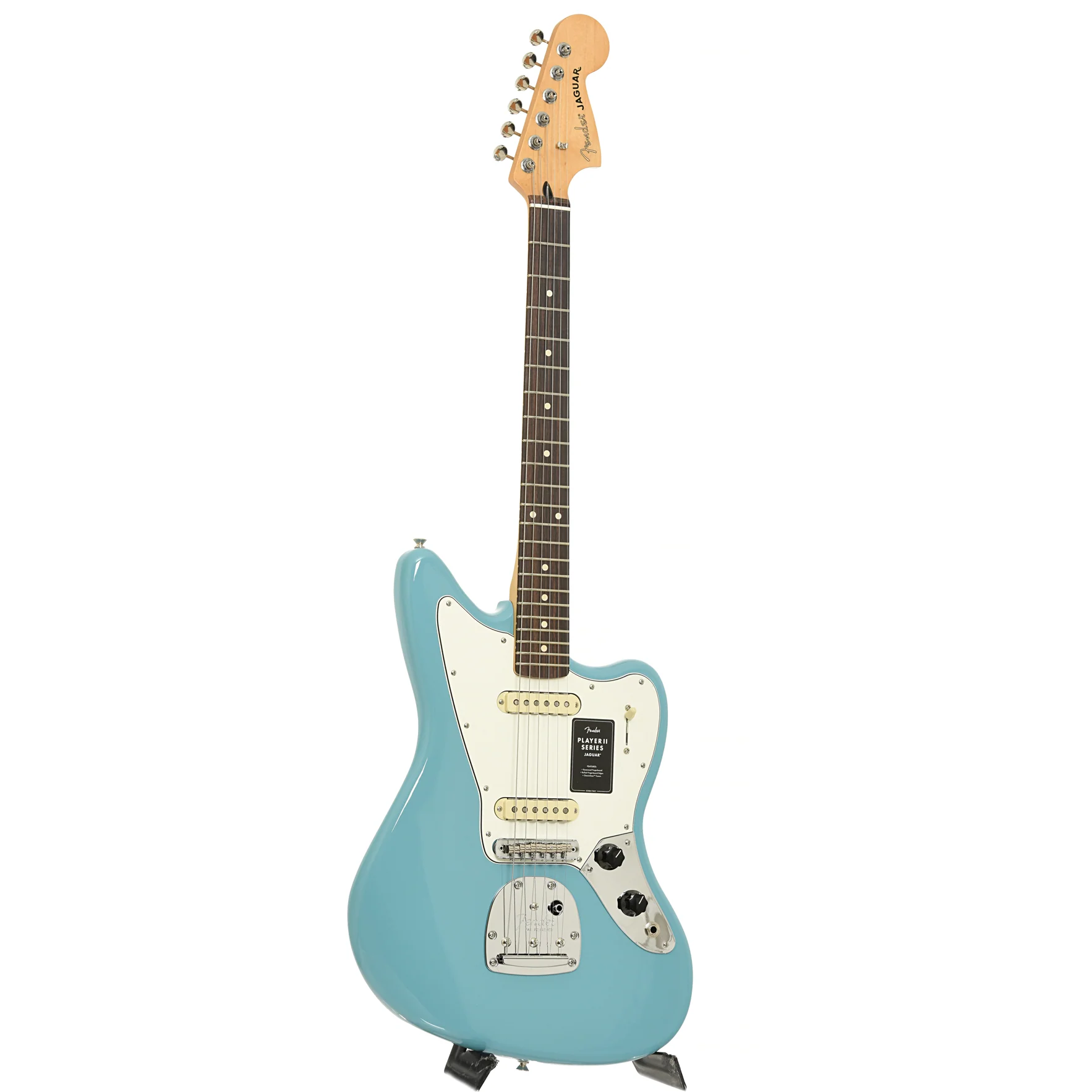 Fender Player II Jaguar Electric Guitar, Aquatone Blue - Image 3