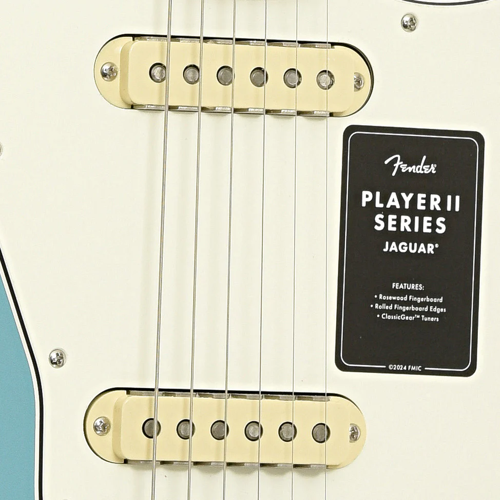 Fender Player II Jaguar Electric Guitar, Aquatone Blue - Image 6