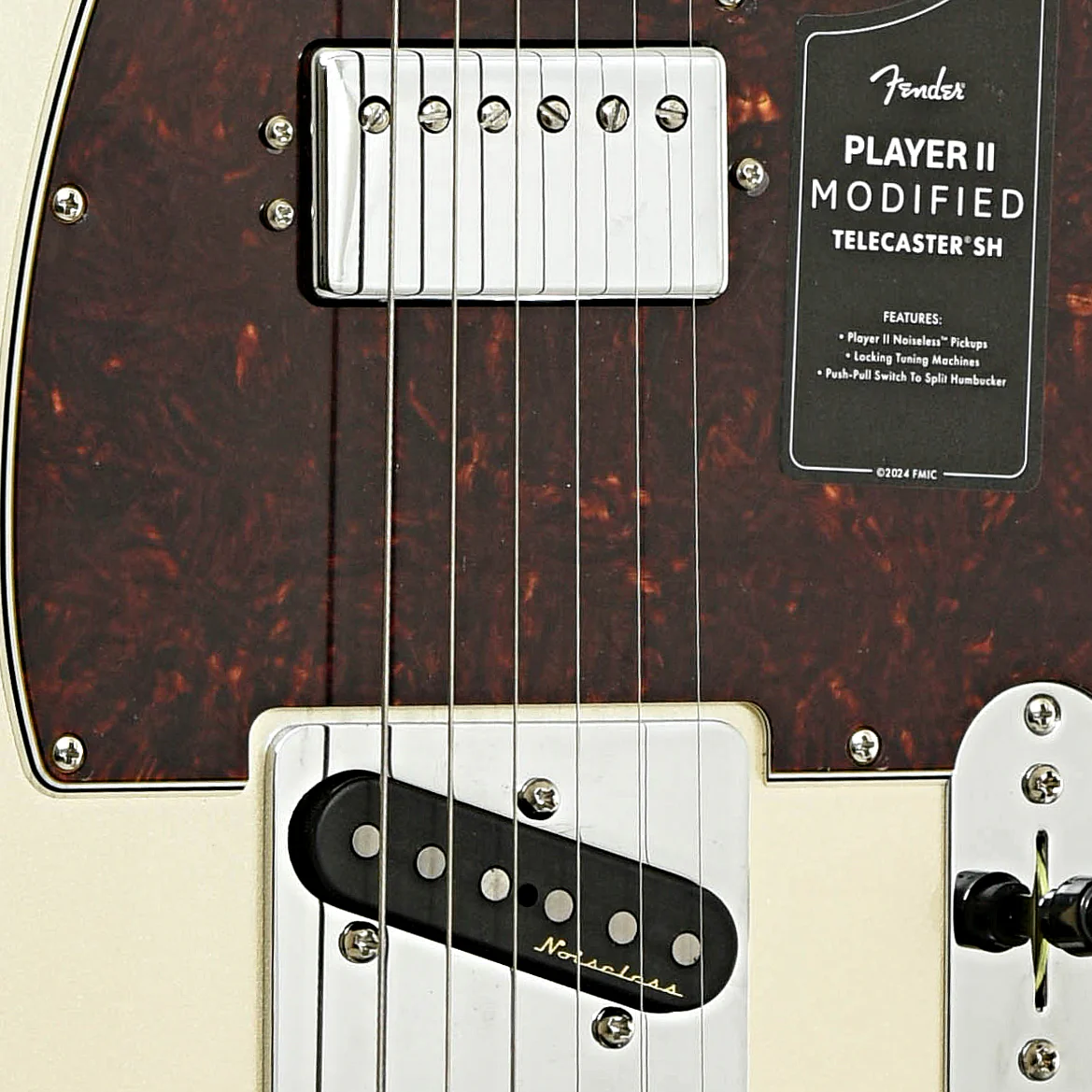 Fender Player II Modified Telecaster SH Electric Guitar & Gigbag, Olympic Pearl - Image 6