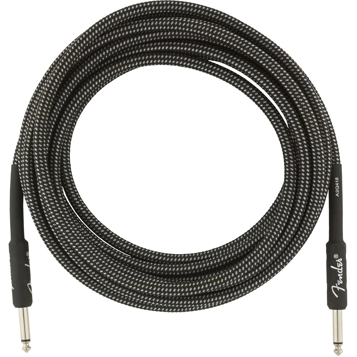 Fender Professional Series 15ft Instrument Cable, Gray Tweed - Image 3