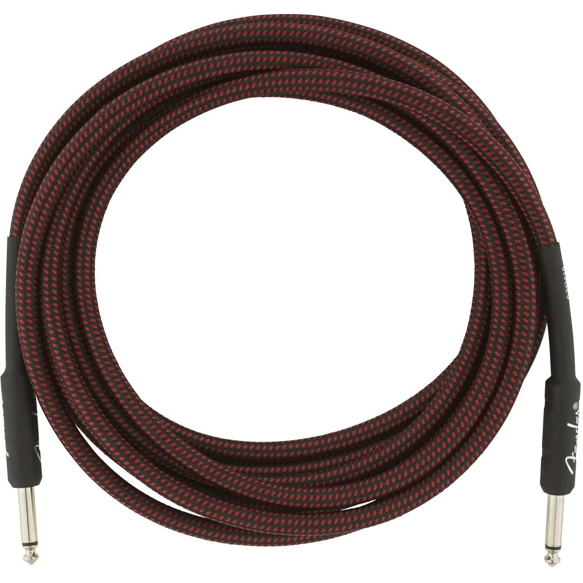 Fender Professional Series 15ft Instrument Cable, Red Tweed - Image 3
