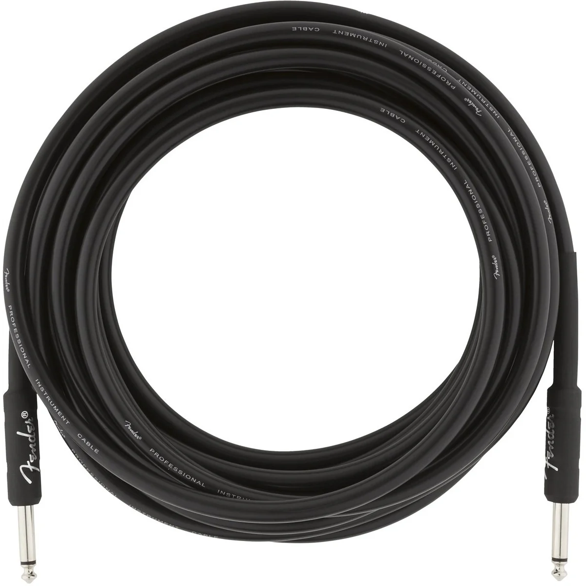 Fender Professional Series 18.6ft Instrument Cable, Black - Image 3