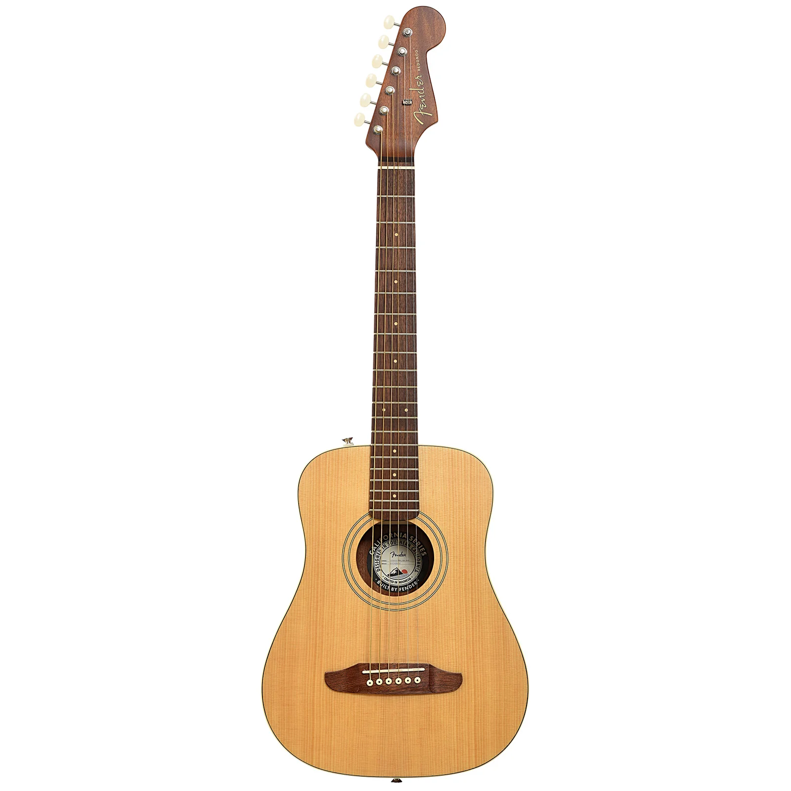 Fender Redondo Mini Acoustic Guitar, Natural - Image 12