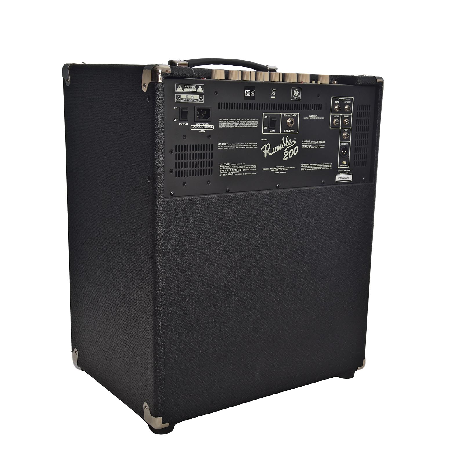 Fender Rumble 200 Bass Combo Amplifier (c.2022) - Image 4