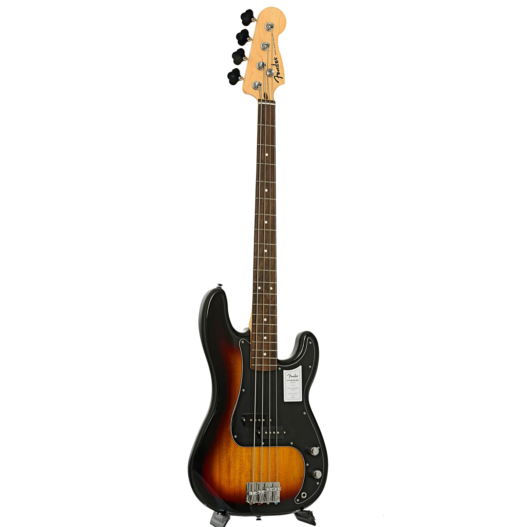 Fender Standard Precision Electric Bass Guitar, 3-Color Sunburst - Image 3