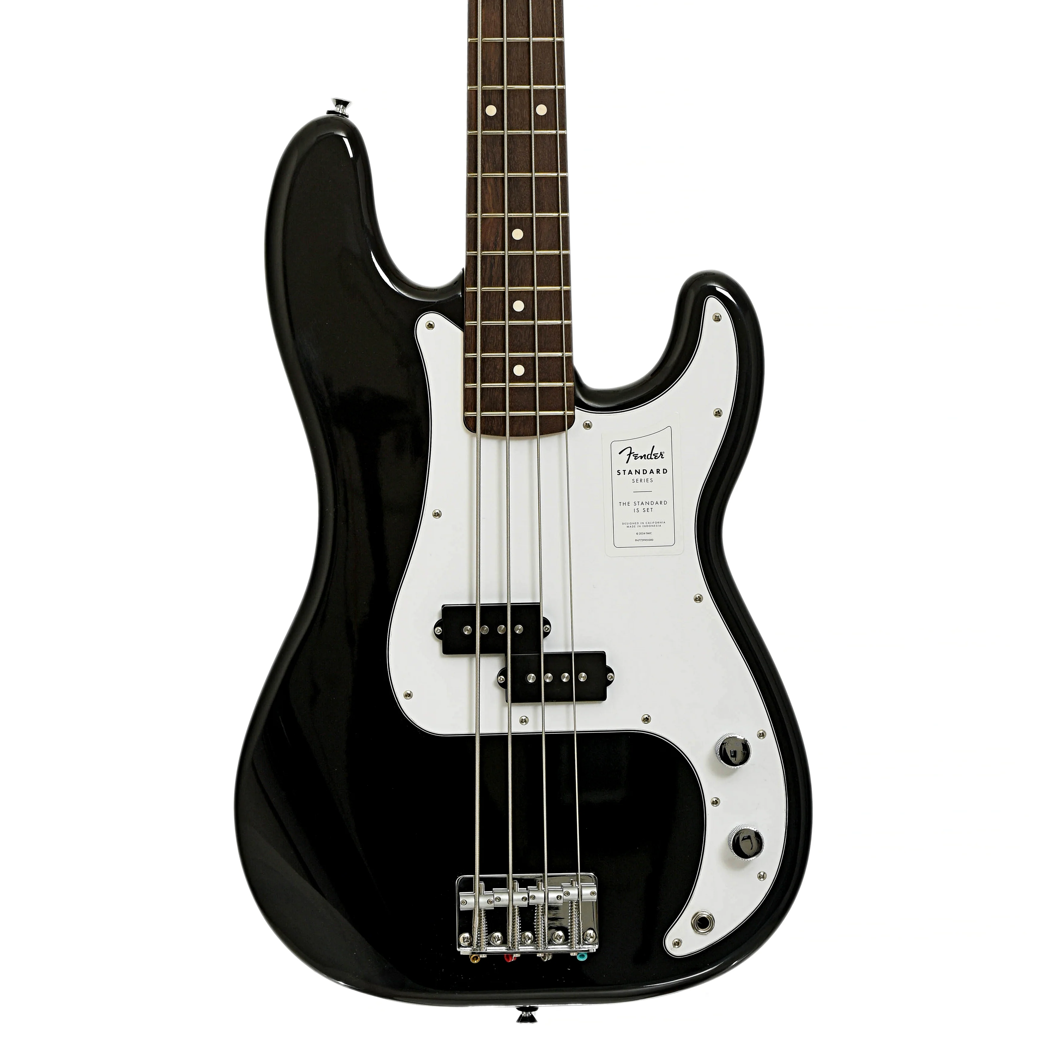 Fender Standard Precision Electric Bass Guitar, Black - Image 2