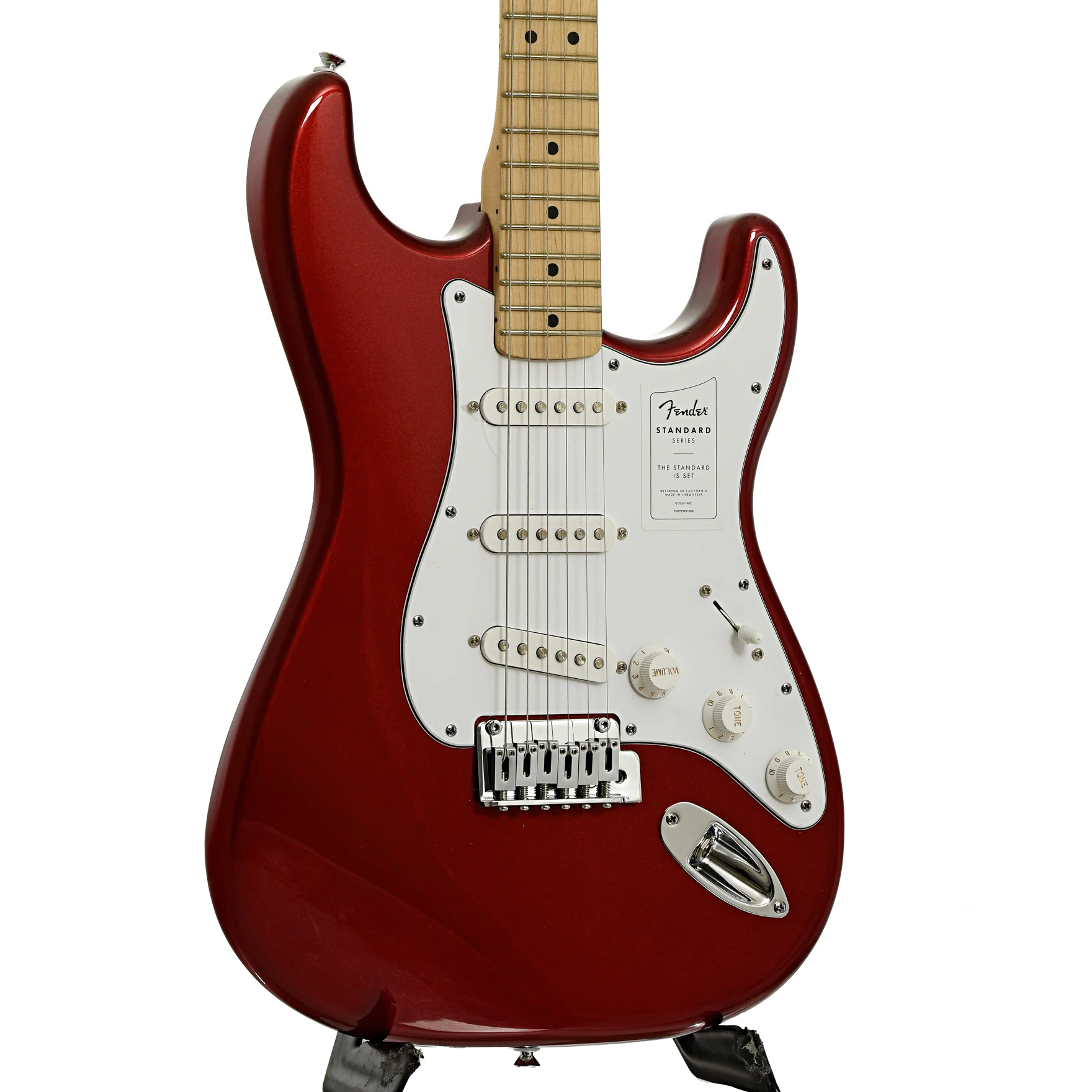 Fender Standard Stratocaster Electric Guitar, Candy Cola - Image 4