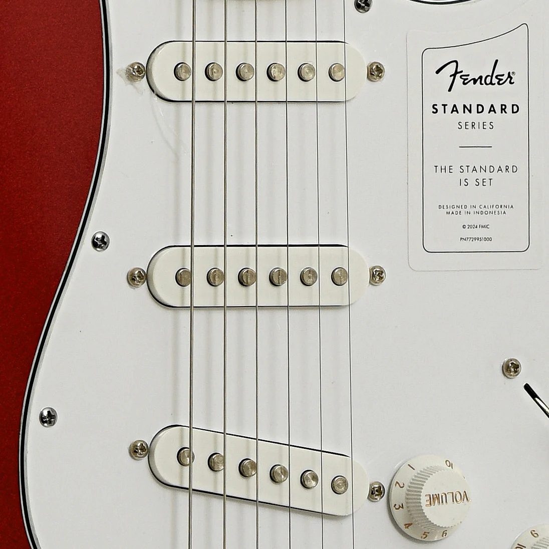 Fender Standard Stratocaster Electric Guitar, Candy Cola - Image 6