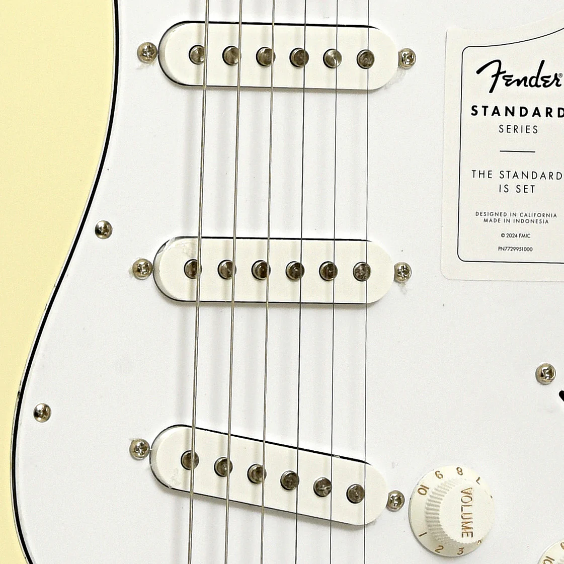 Fender Standard Stratocaster Electric Guitar, Olympic White - Image 6