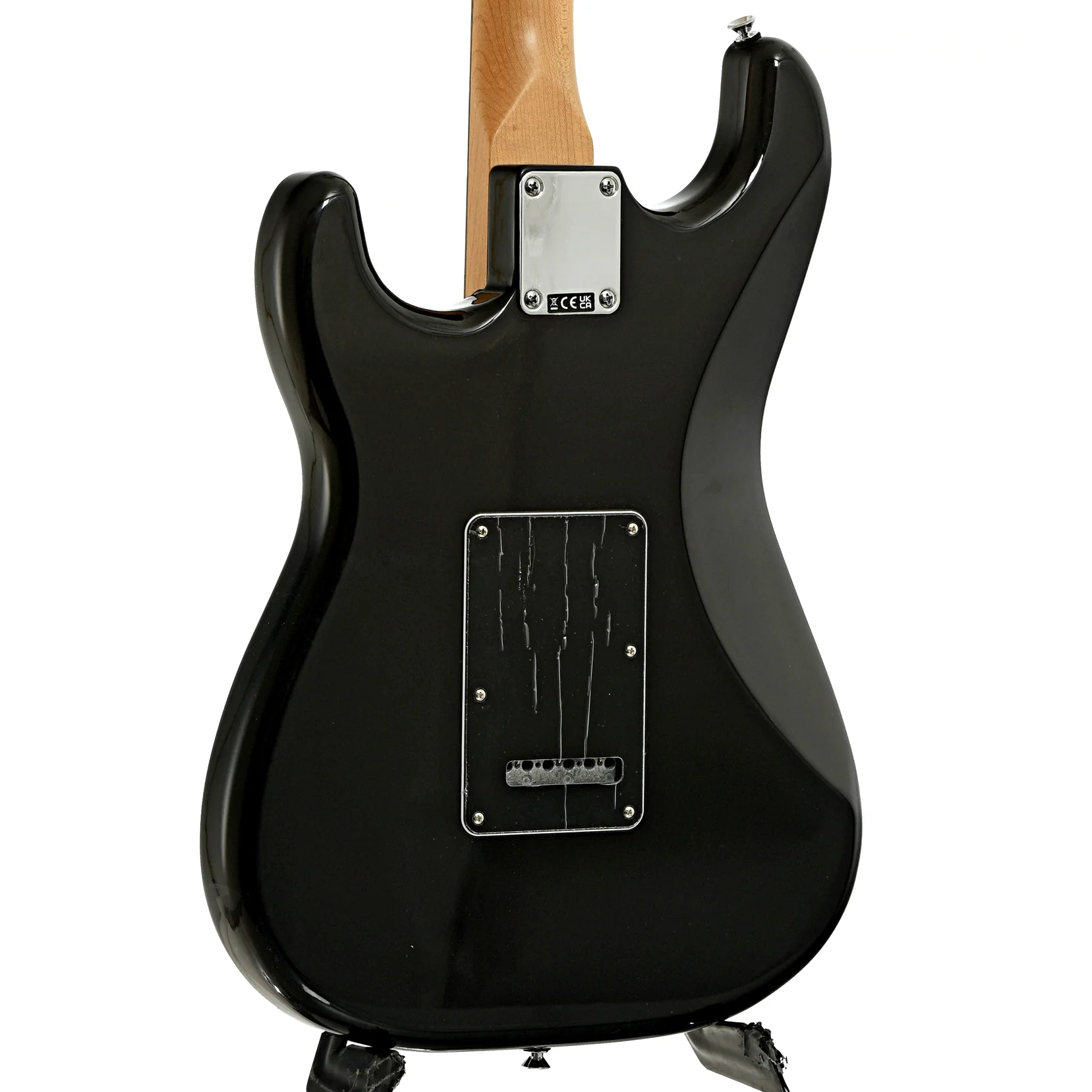 Fender Standard Stratocaster HSS Electric Guitar, Black - Image 11
