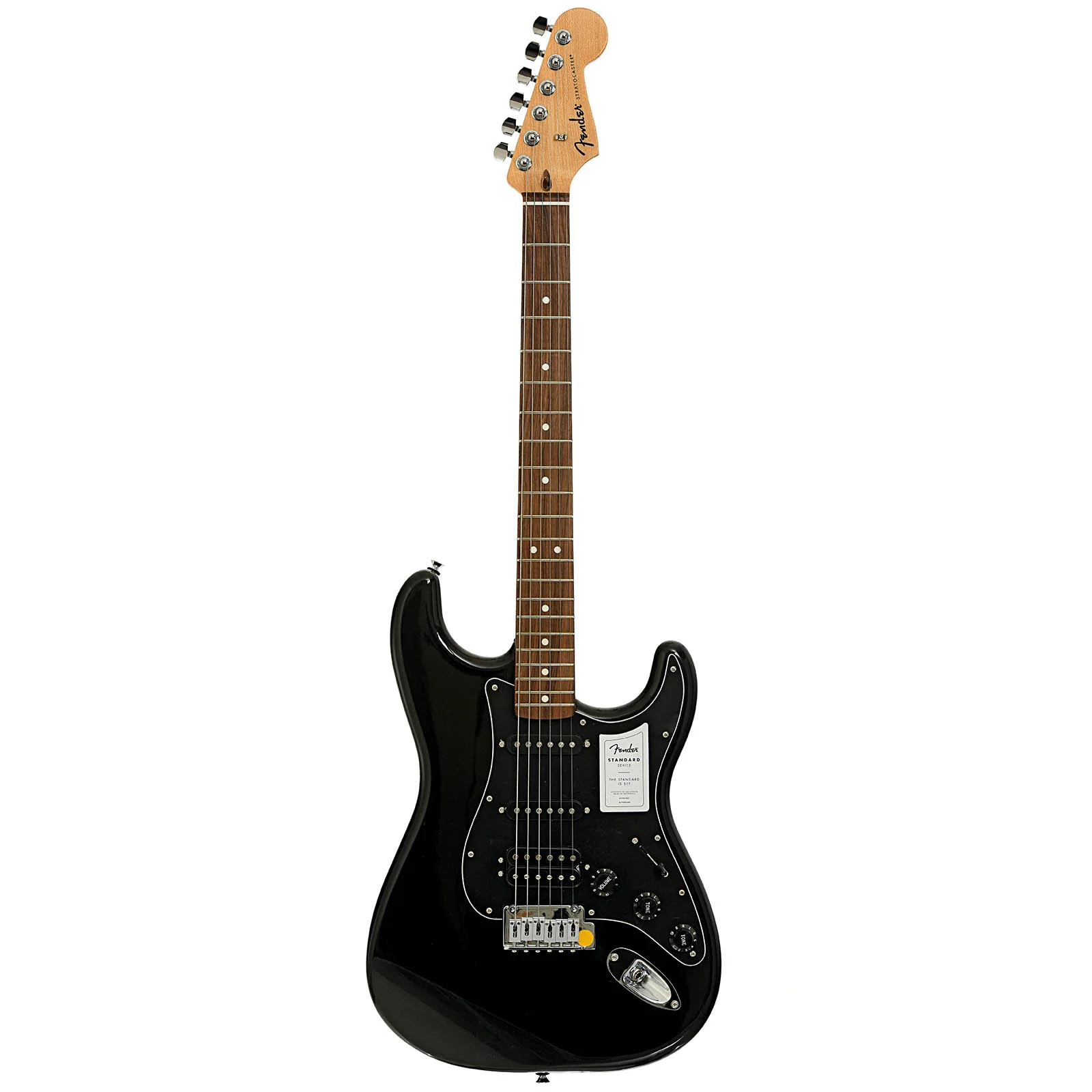 Fender Standard Stratocaster HSS Electric Guitar, Black - Image 13