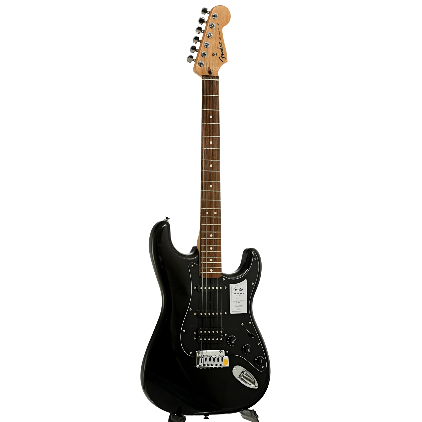 Fender Standard Stratocaster HSS Electric Guitar, Black - Image 3