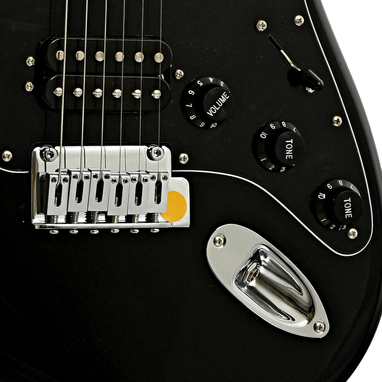 Fender Standard Stratocaster HSS Electric Guitar, Black - Image 5