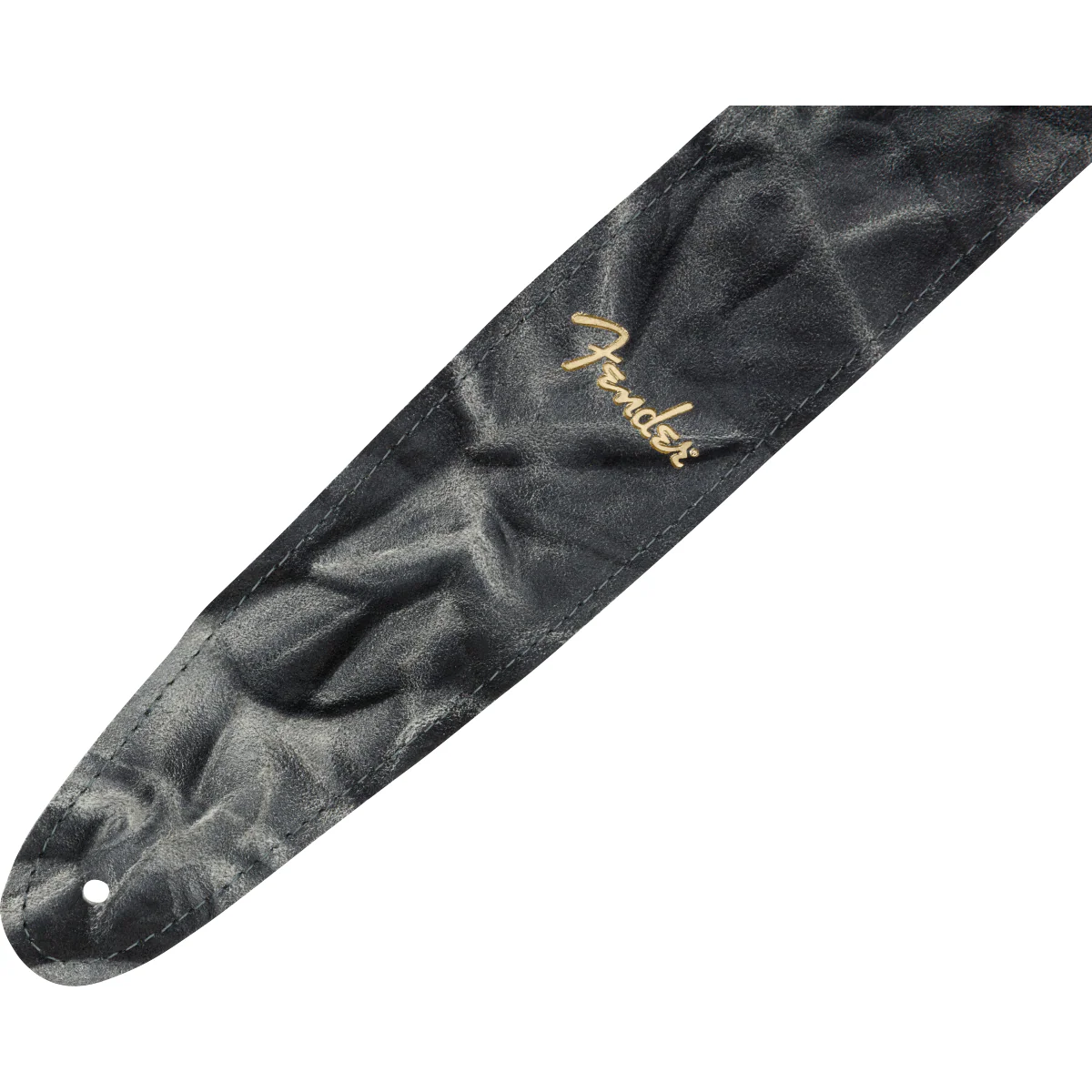 Fender Tie Dye Leather Guitar Strap, Black - Image 2
