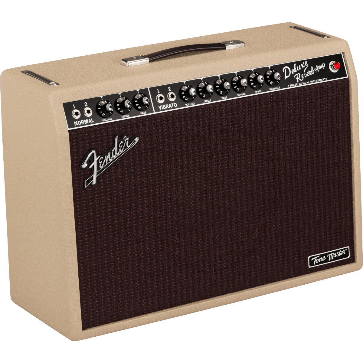 Fender Tone Master Deluxe Reverb Guitar Amplifier, Blonde - Image 3