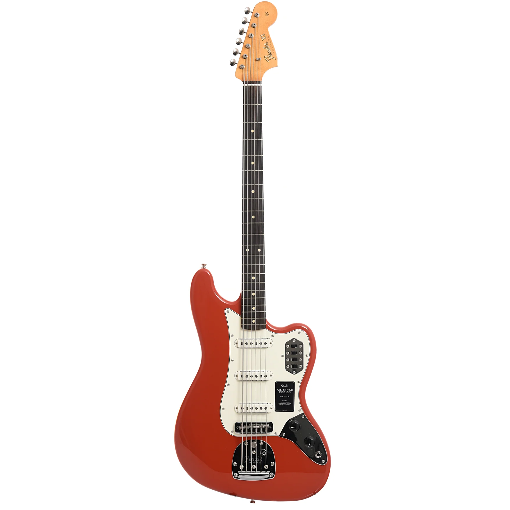 Fender Vintera II '60s Bass VI, Fiesta Red - Image 14