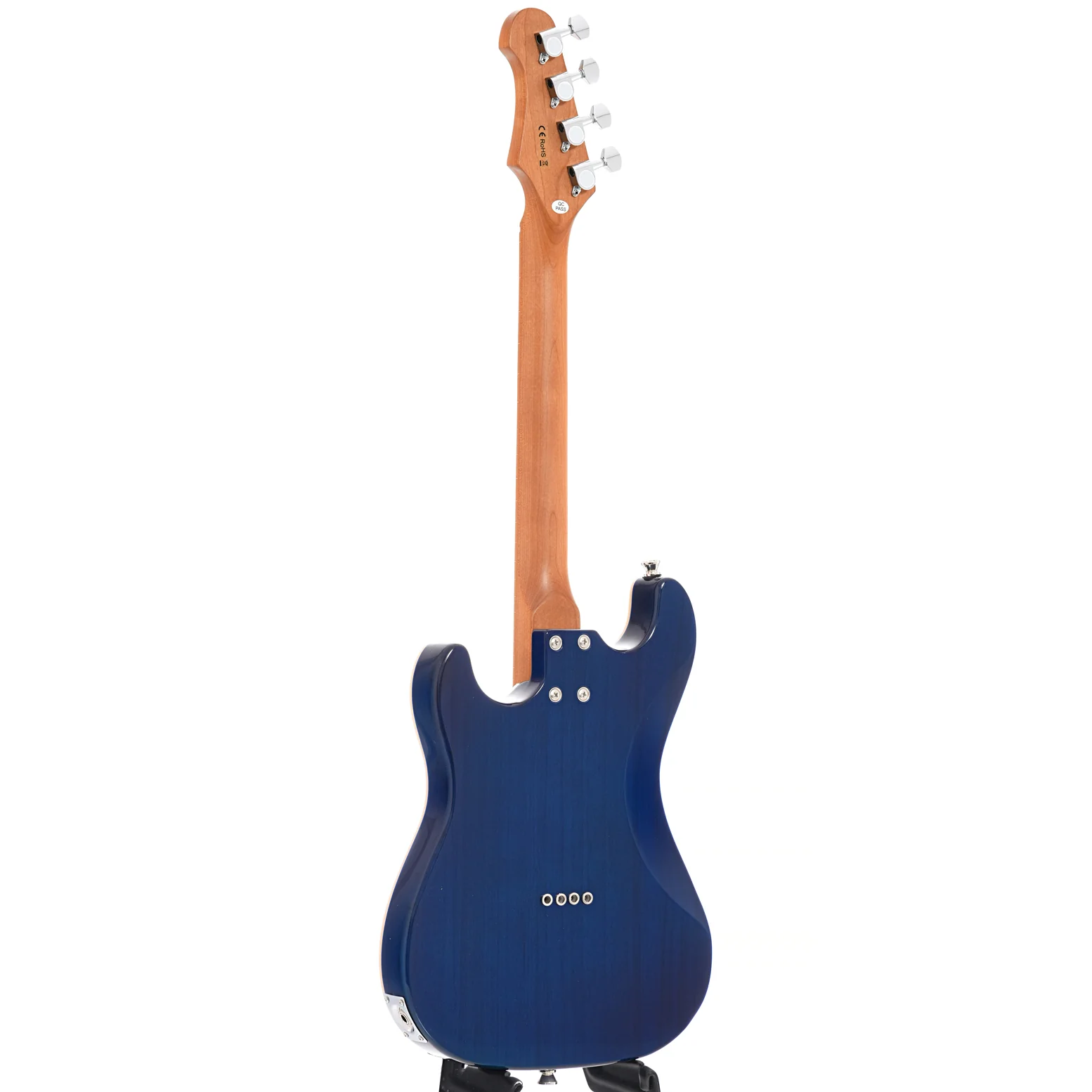 Flight Pathfinder Transparent Blue Electric Solidbody Tenor Ukulele - Image 12
