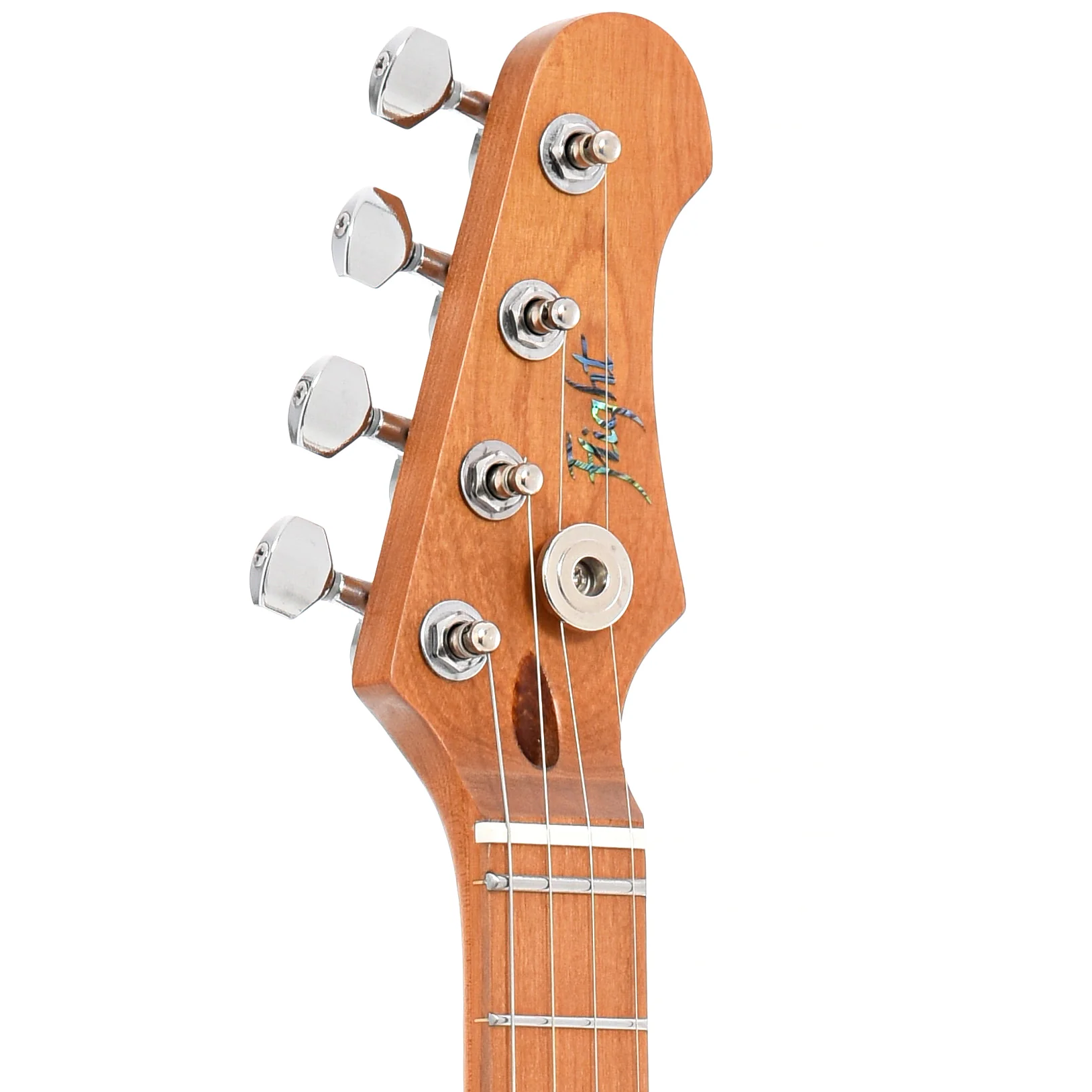 Flight Pathfinder Transparent Blue Electric Solidbody Tenor Ukulele - Image 7