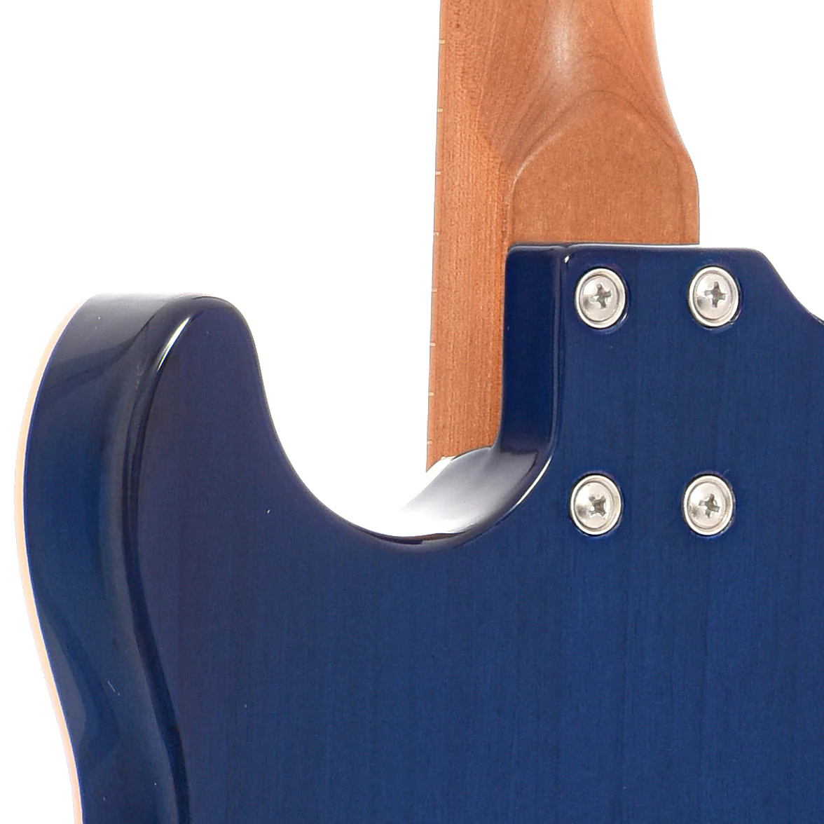 Flight Pathfinder Transparent Blue Electric Solidbody Tenor Ukulele - Image 9
